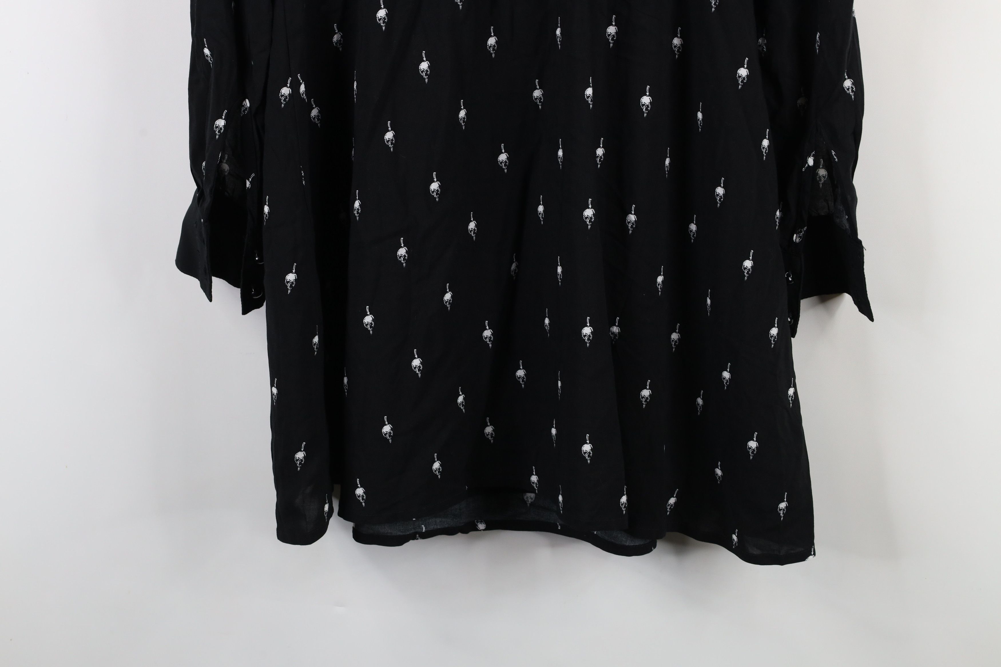Vintage Y2K Goth Wednesday Addams Family Skull Knife Dress Size S / US 4 / IT 40 - 14 Thumbnail