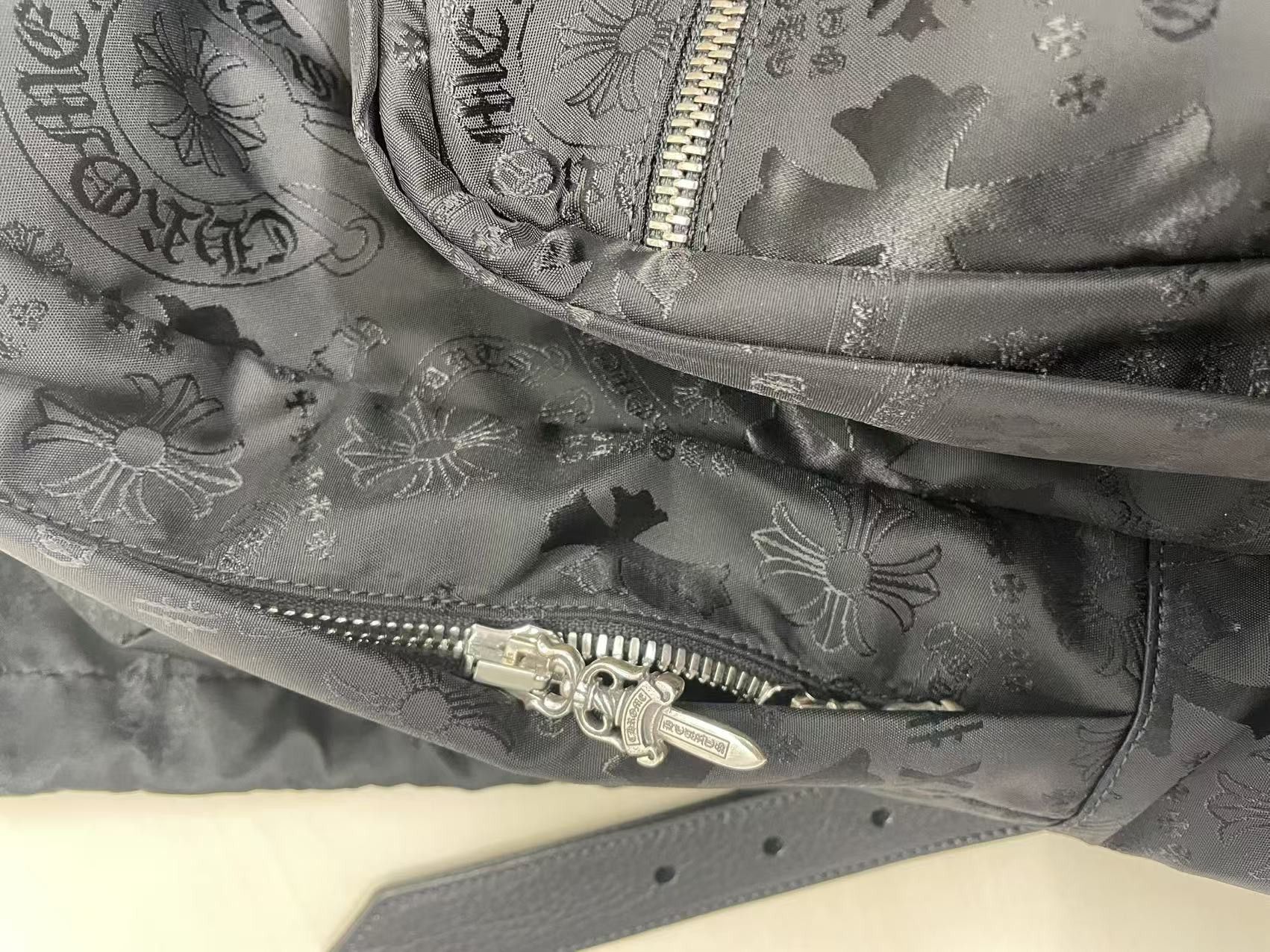 Chrome Hearts Chrome Hearts Nylon Tonal Monogram Cross Backpack Size ONE SIZE - 18 Thumbnail