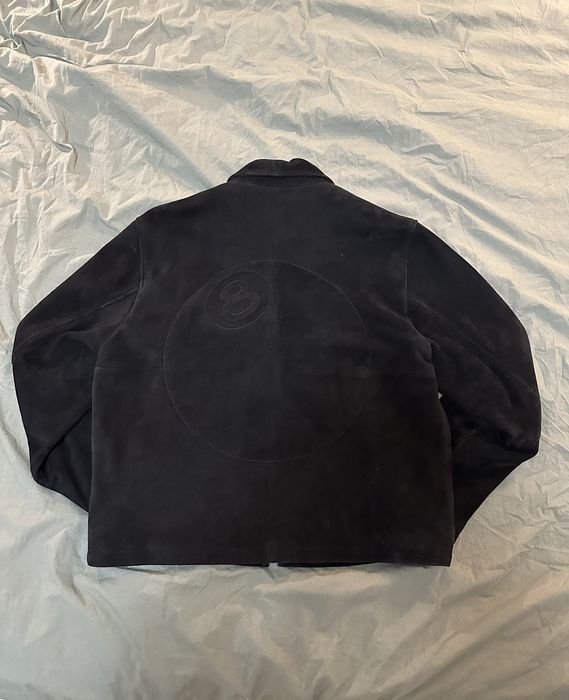 Stussy Stussy 8-Ball Embossed Suede Bing Jacket | Grailed