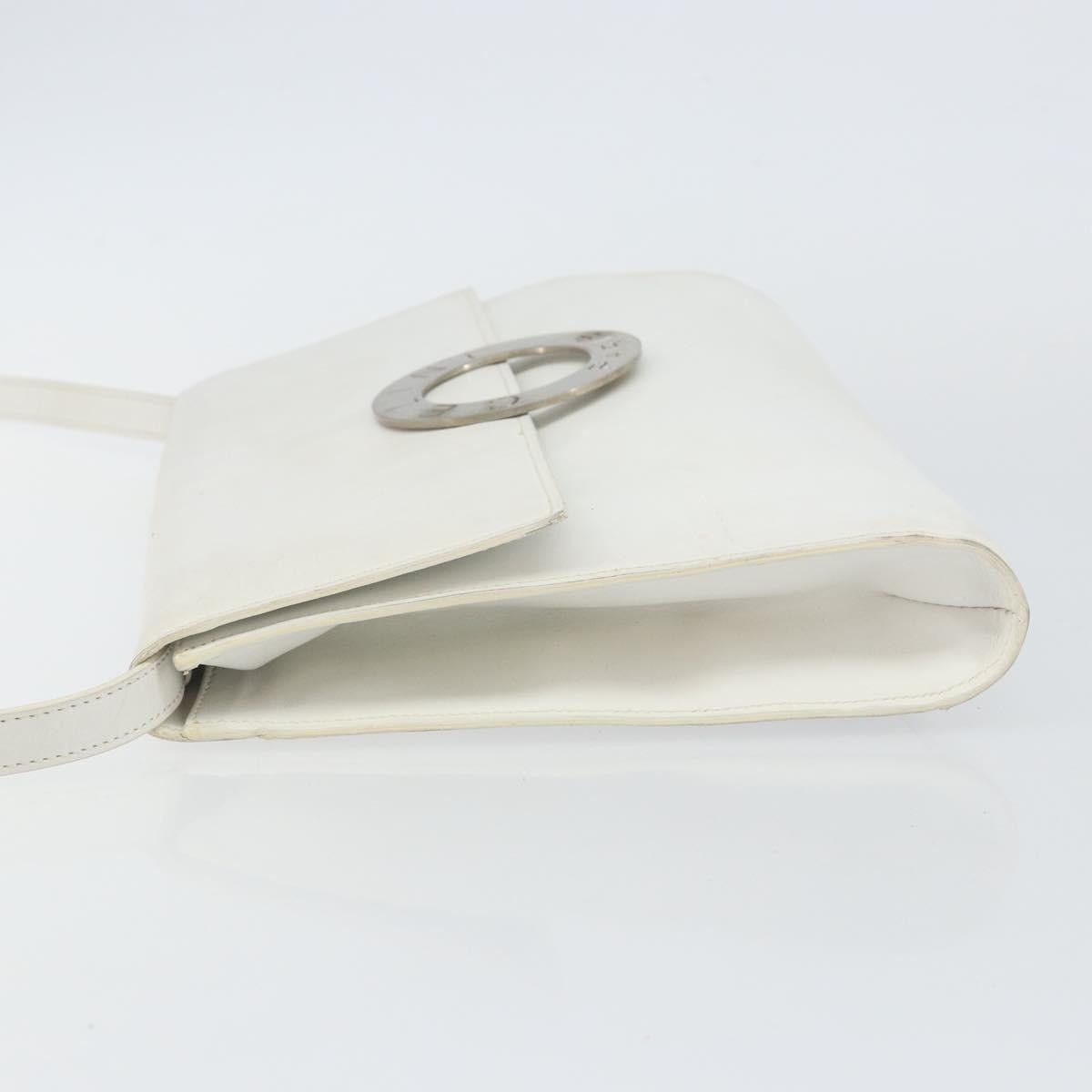 Celine CELINE Shoulder Bag Leather White Silver Size ONE SIZE - 5 Thumbnail