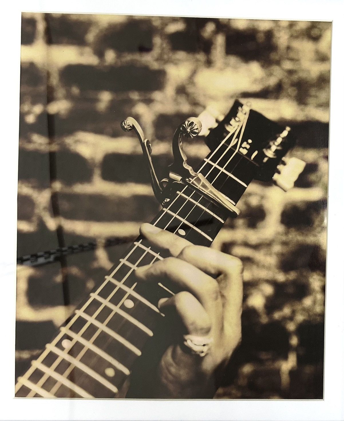 Chrome Hearts × Vintage Chrome Hearts guitar 9x11 magazine cutout Framed poster Size ONE SIZE - 2 Thumbnail