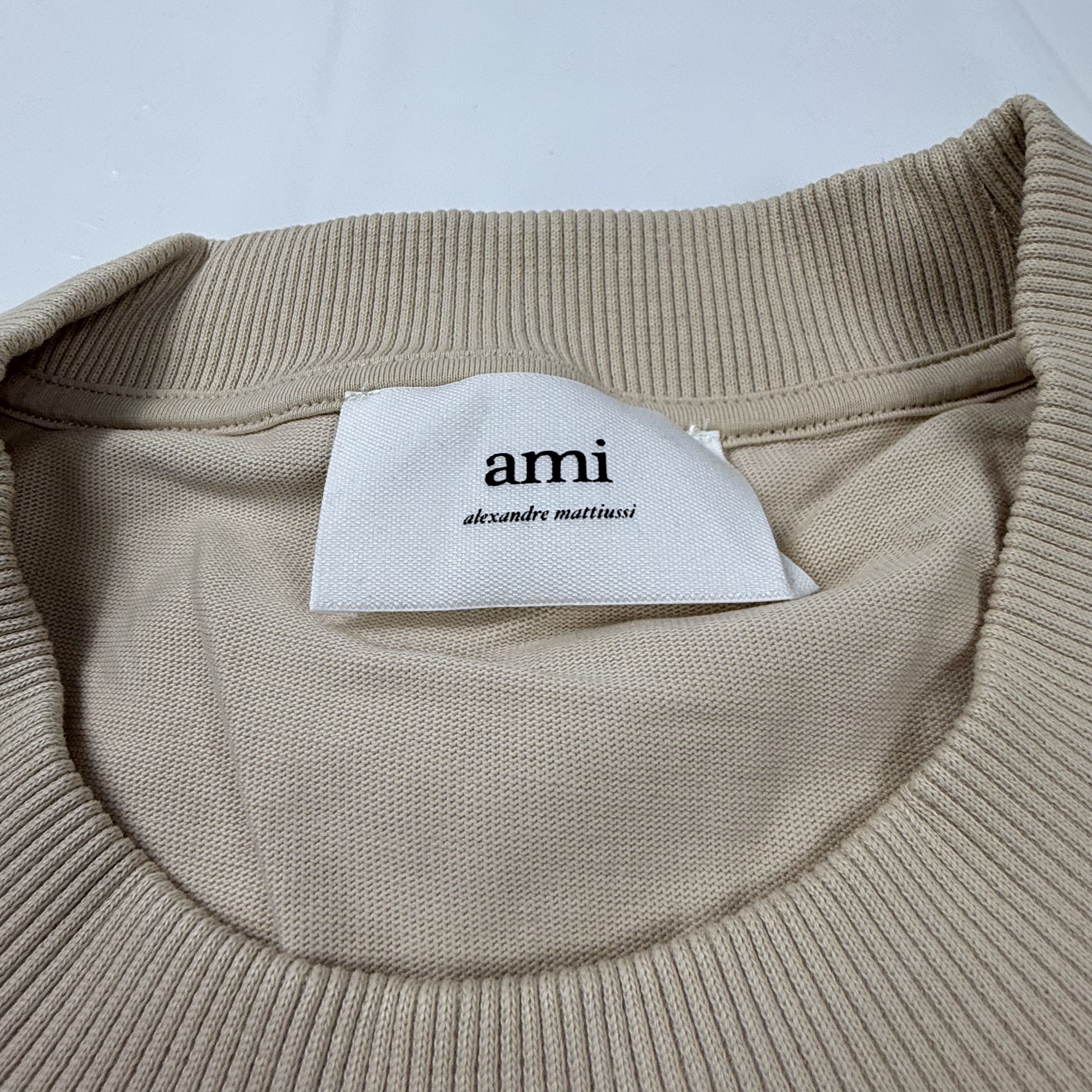 AMI Ami Alexandre Mattiussi Beige De Coeur Long Sleeve 3XL Size US XXL / EU 58 / 5 - 5 Thumbnail