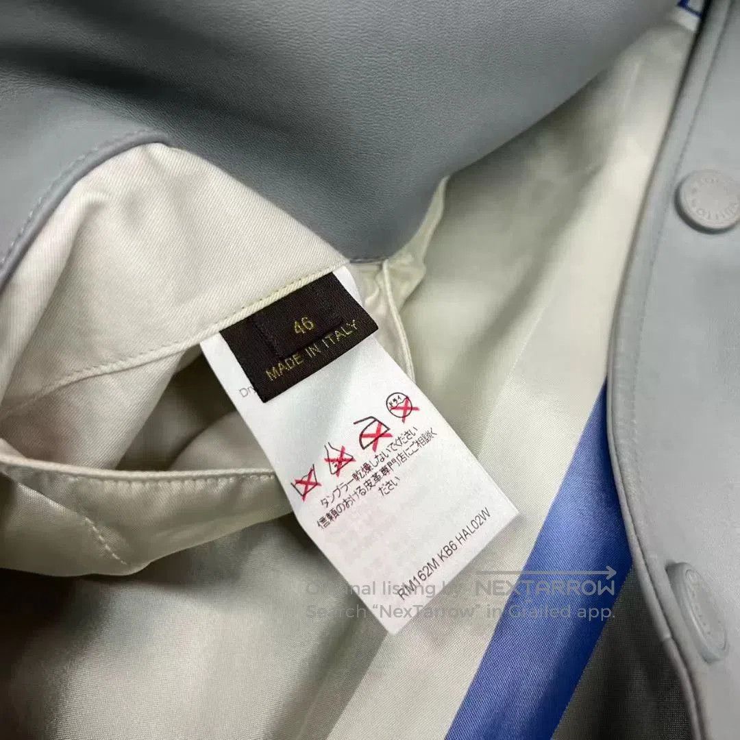 Louis Vuitton louis vuitton gray leather baseball jacket. Size US M / EU 48-50 / 2 - 6 Thumbnail