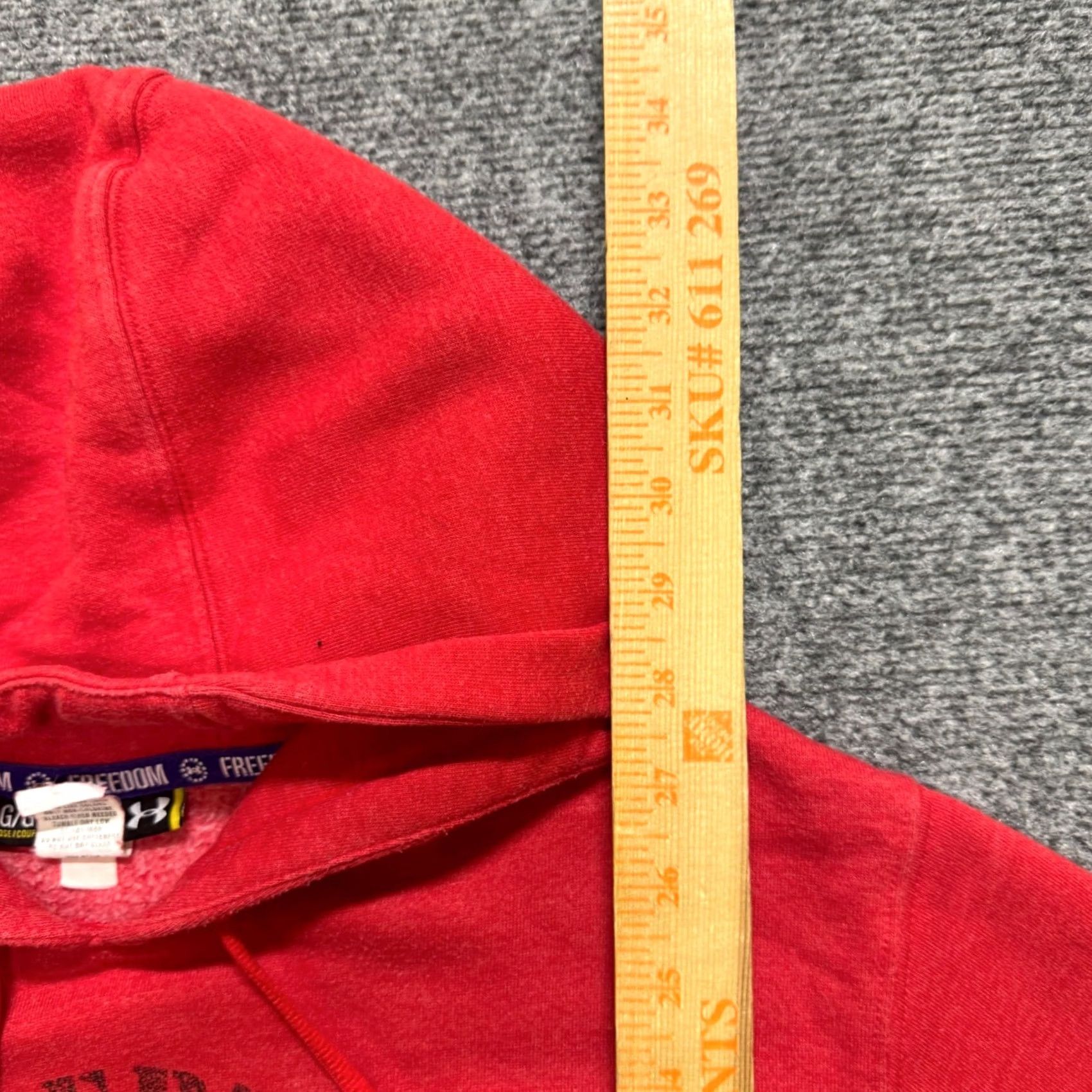 Under Armour Under Armour Hoodie Mens L Red Wounded Warrior Project USA America Sweatshirt Pullover Distressed Fade Size US L / EU 52-54 / 3 - 5 Thumbnail