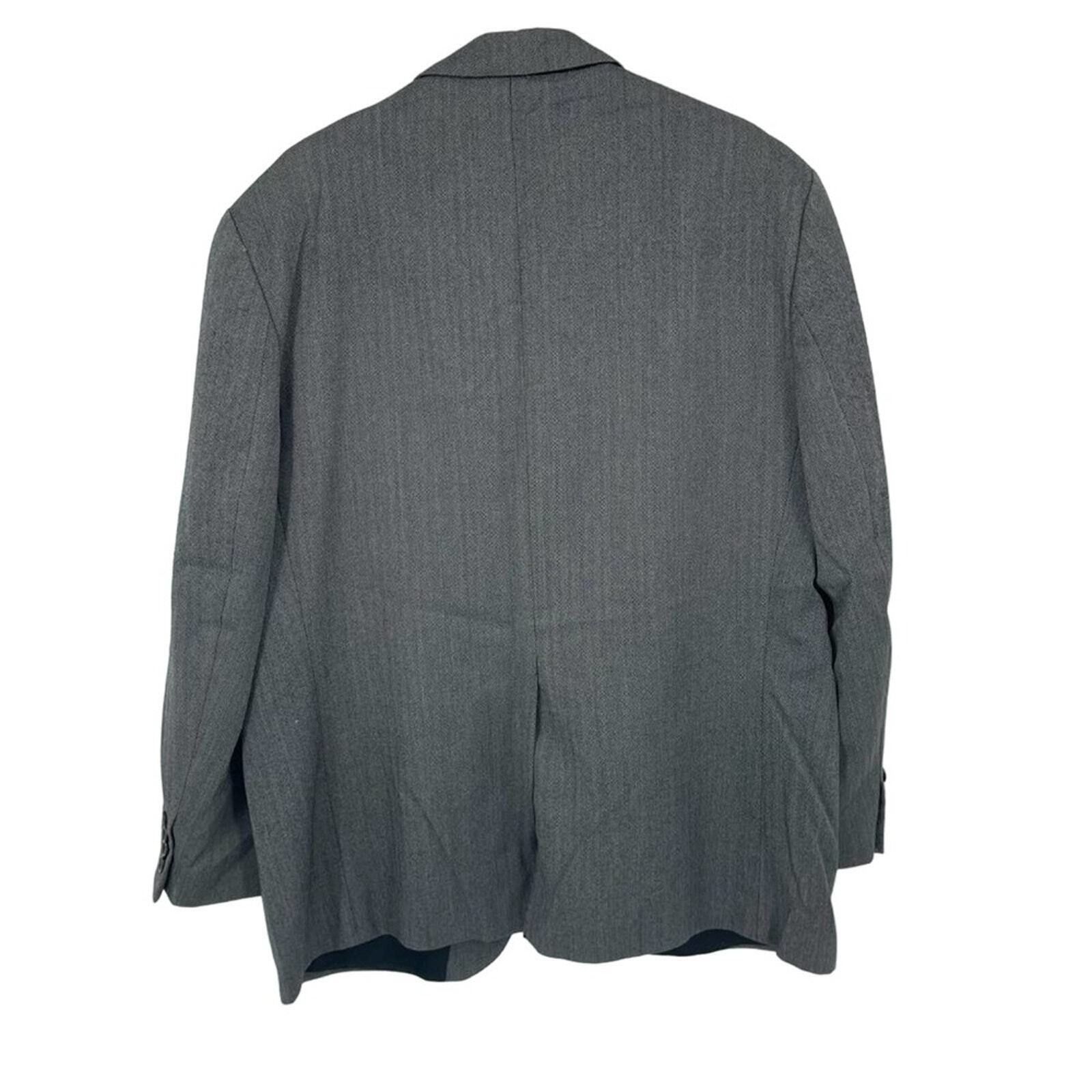 Chaps Chaps/Ralph Lauren Wool Blend Grey Suit Jacket Size 42S Size 42S - 7 Thumbnail