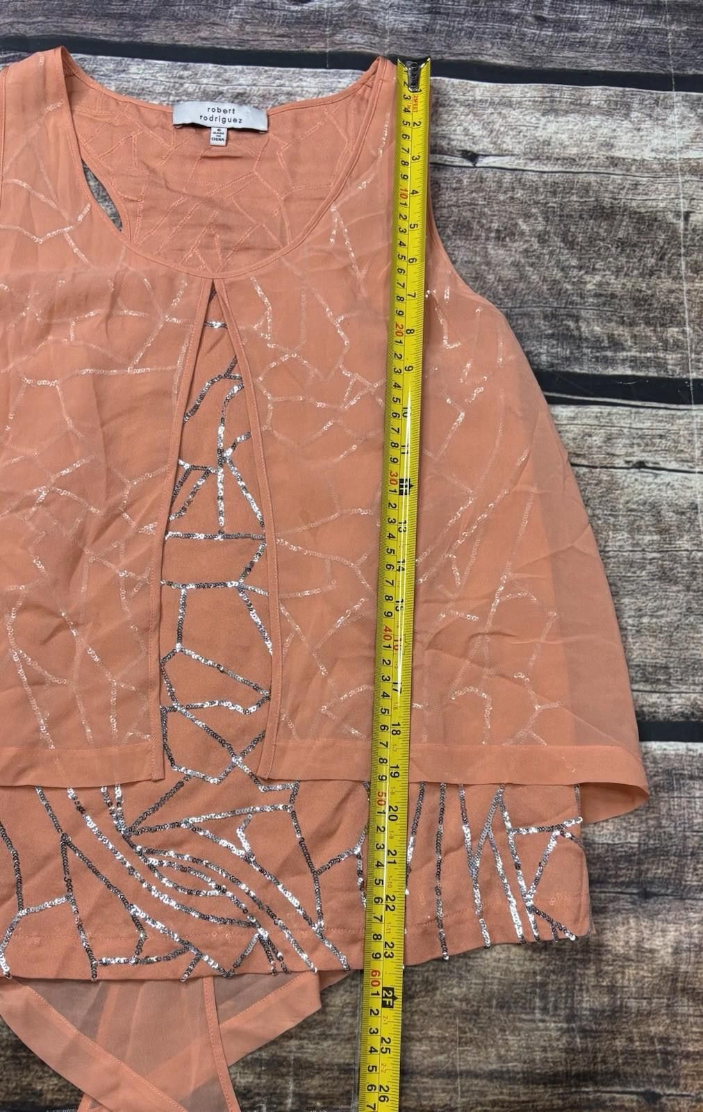 Other Robert Rodriguez Top Womens Size 6 Silk Sleevless Layered Size M / US 6-8 / IT 42-44 - 10 Thumbnail