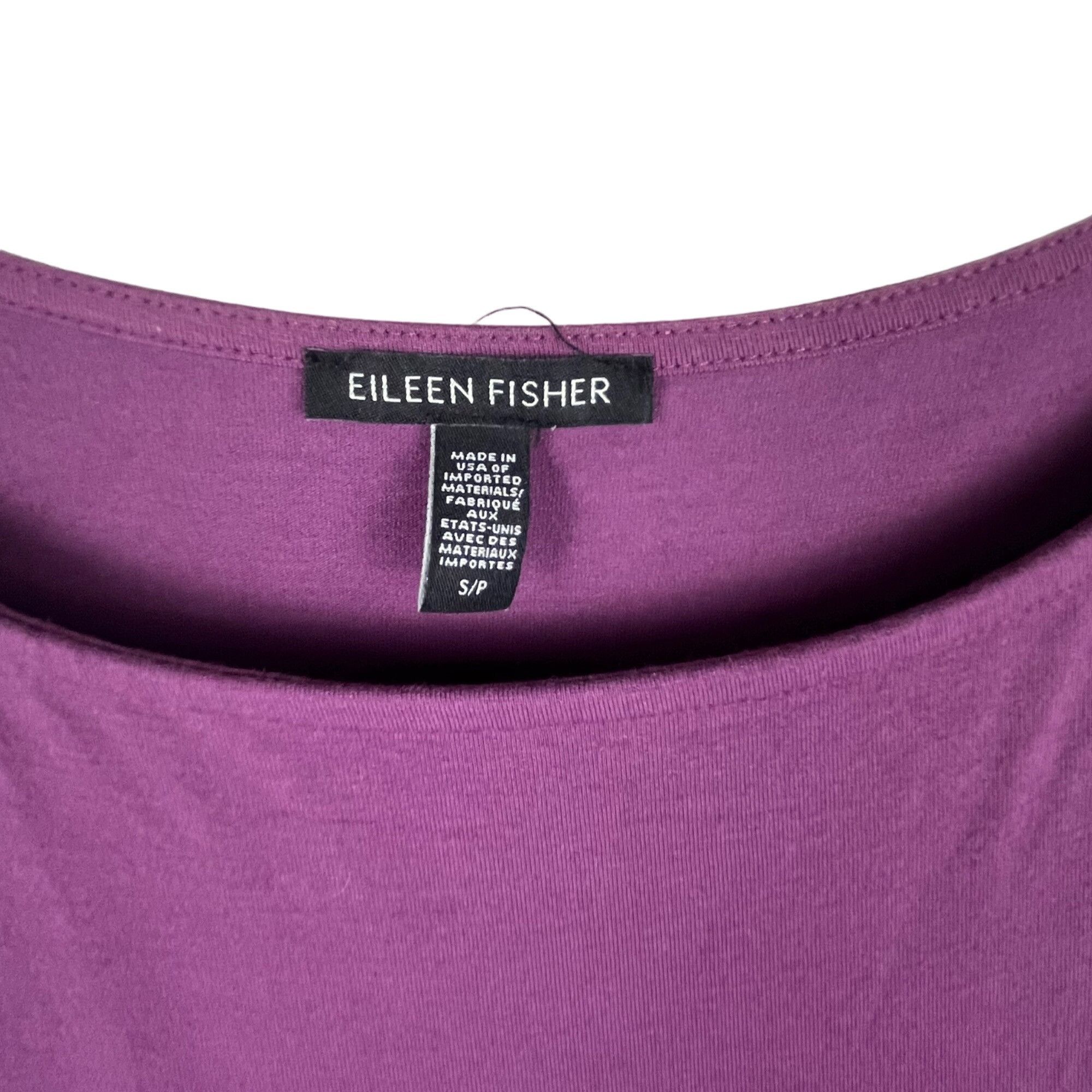 Eileen Fisher Eileen Fisher Sleeveless Dress Purple Jersey-Knit Sz. S Size S / US 4 / IT 40 - 2 Thumbnail