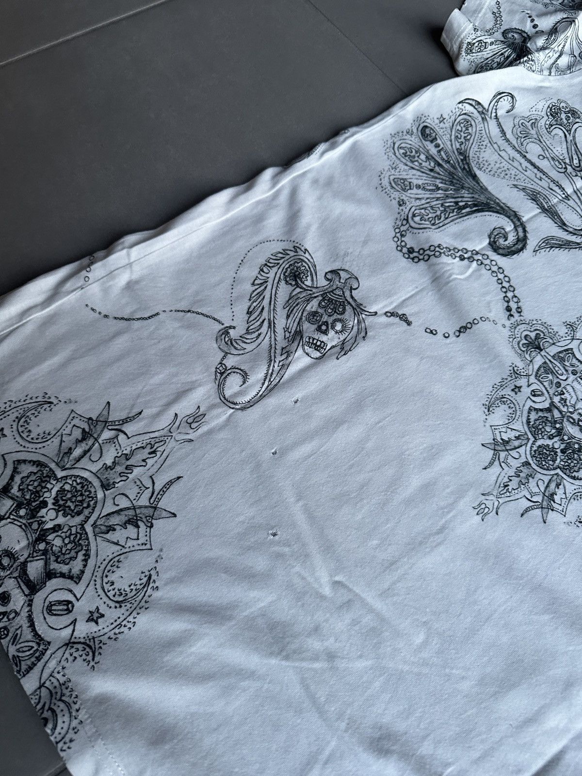 Balmain Balmain Homme AW09 distressed paisley print t-shirt Size US L / EU 52-54 / 3 - 14 Thumbnail