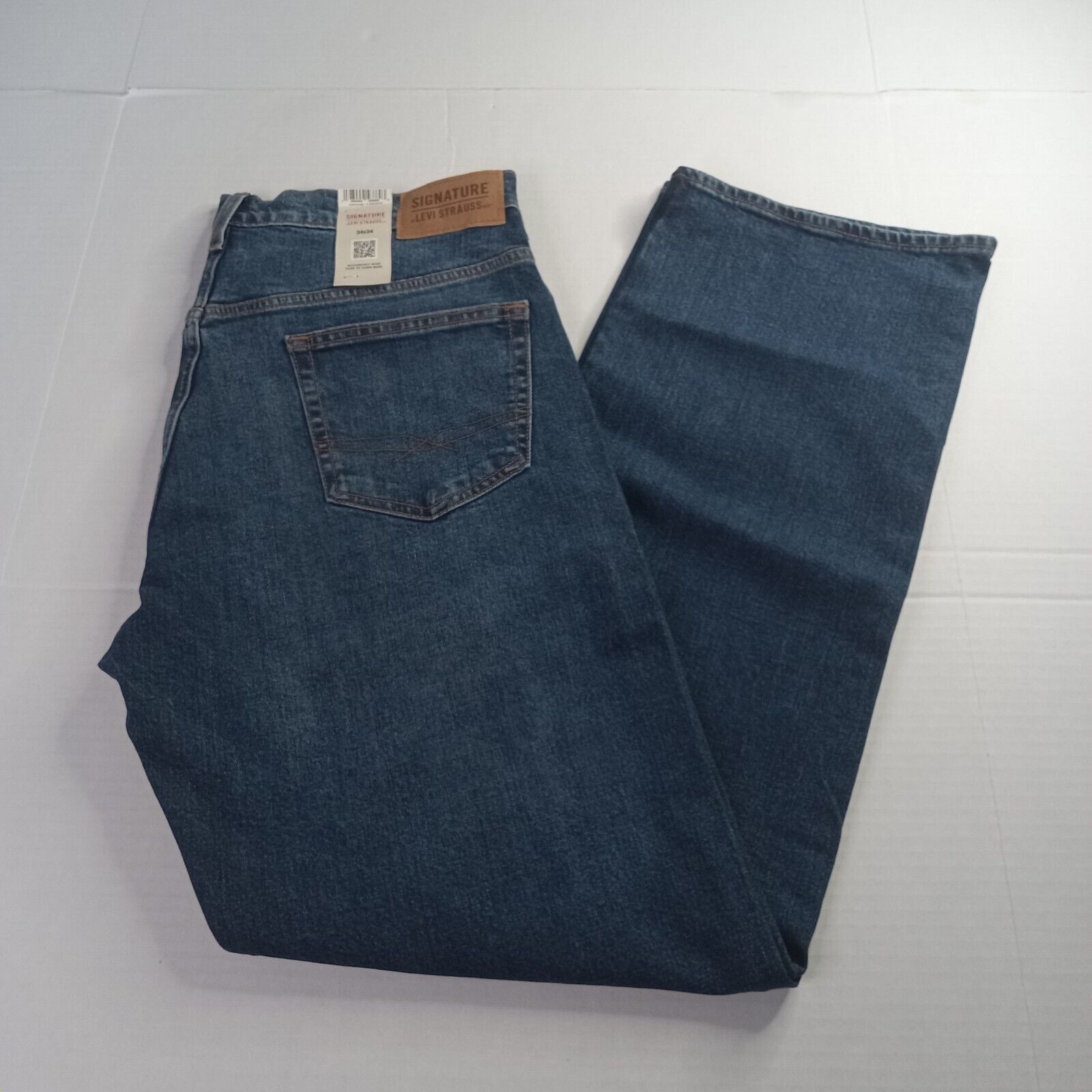 Levi's Signature By Levi's Loose Jeans Men's 34x34 Blue Denim Flex Size US 34 / EU 50 - 1 Thumbnail