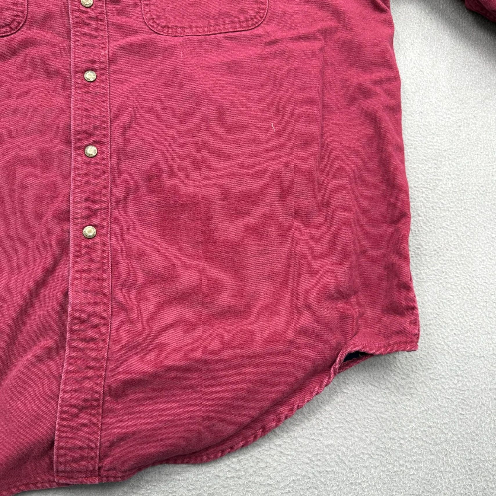 Vintage VINTAGE L.L.Bean Shacket Mens XL Red Flannel Lined Snap Front Cotton Workwear Canada Size US XL / EU 56 / 4 - 7 Thumbnail