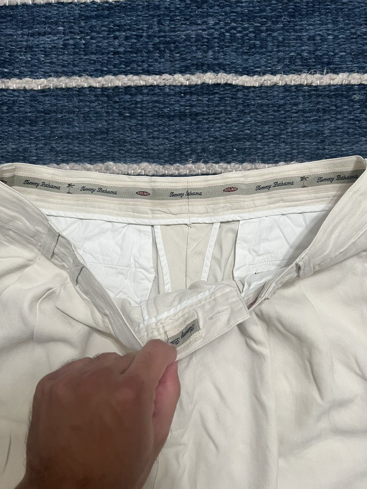 Tommy Bahama Casual Dress Pants White 34x34 Large Size US 34 / EU 50 - 4 Thumbnail