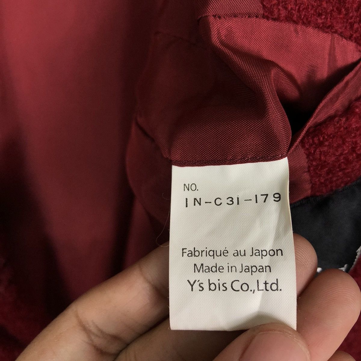 Yohji Yamamoto 🔥Rich Red Double Collar Breast Wool Jacket Iwish Y’s Japan Size US M / EU 48-50 / 2 - 14 Thumbnail