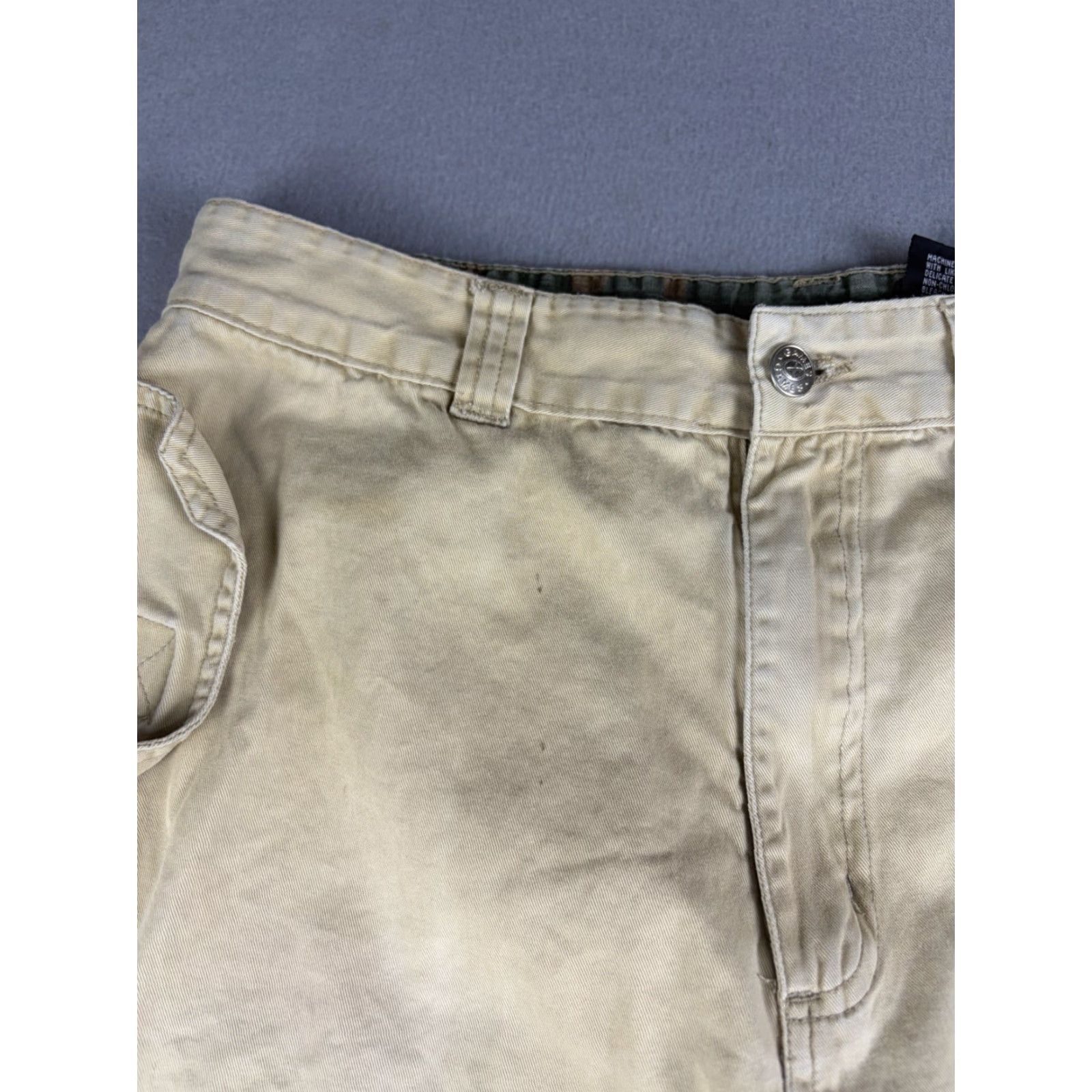 Vintage VINTAGE X Games Snowboard Cargo Pants Size 28x27 Beige Baggy Fit Men’s 28 Inseam 27 Flat Front Cotton cargo pants Y2k Size US 28 / EU 44 - 4 Thumbnail