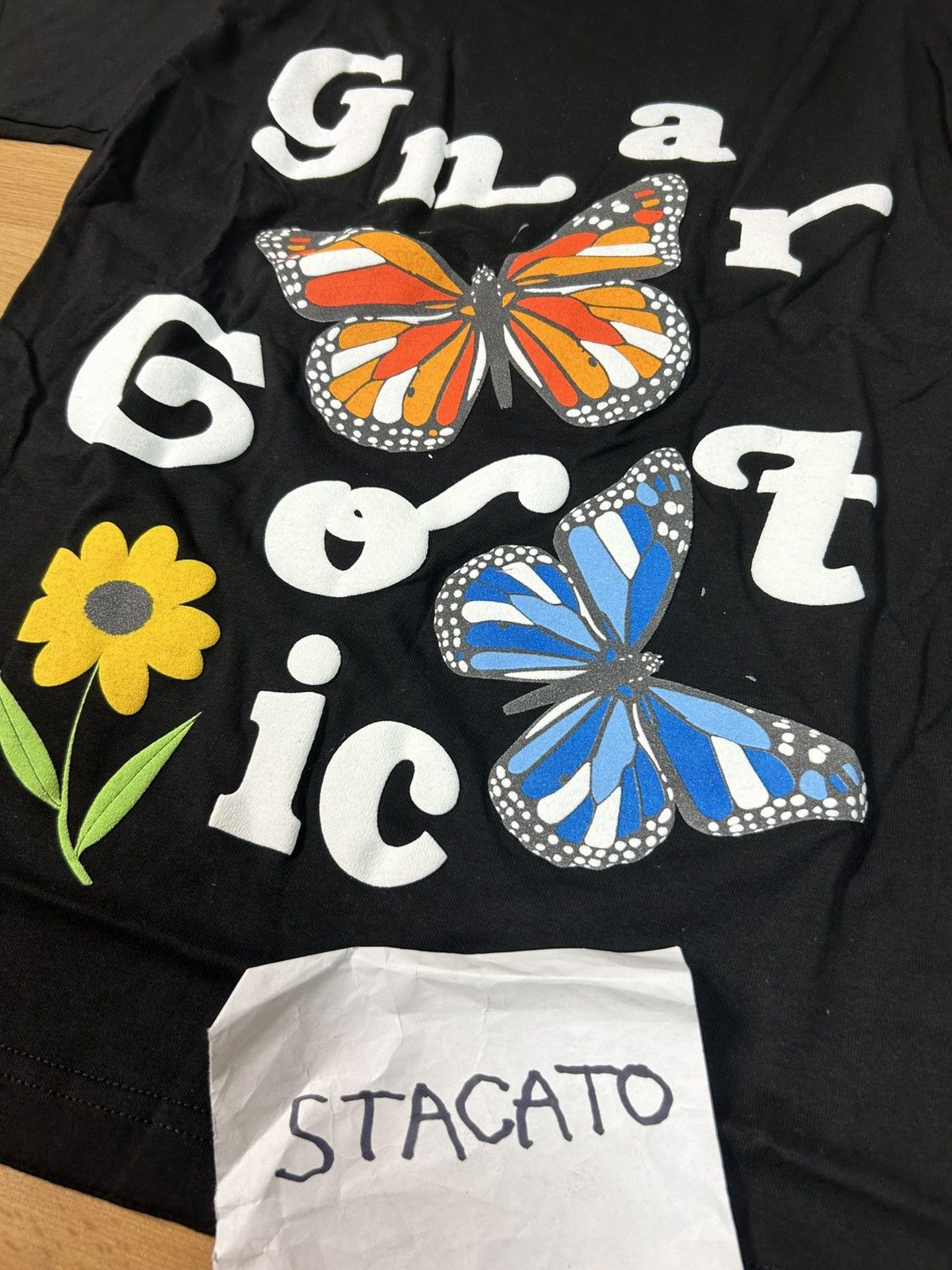 Gnarcotic × Rap Tees Gnarcotic Lil Gnar Butterfly Tee Black Size US S / EU 44-46 / 1 - 3 Thumbnail