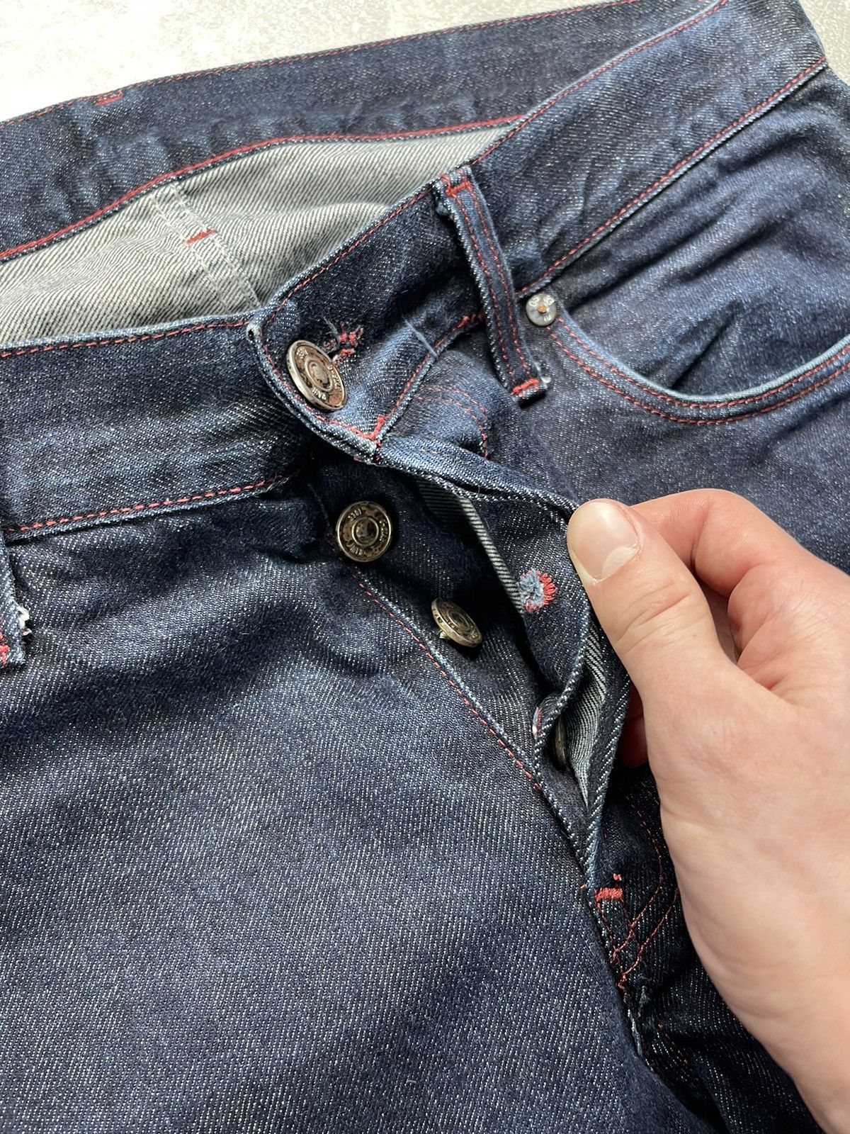 G-Star G-Star RAW Selvedge Denim Jeans Dark Indigo Made in Italy Size US 33 - 12 Thumbnail