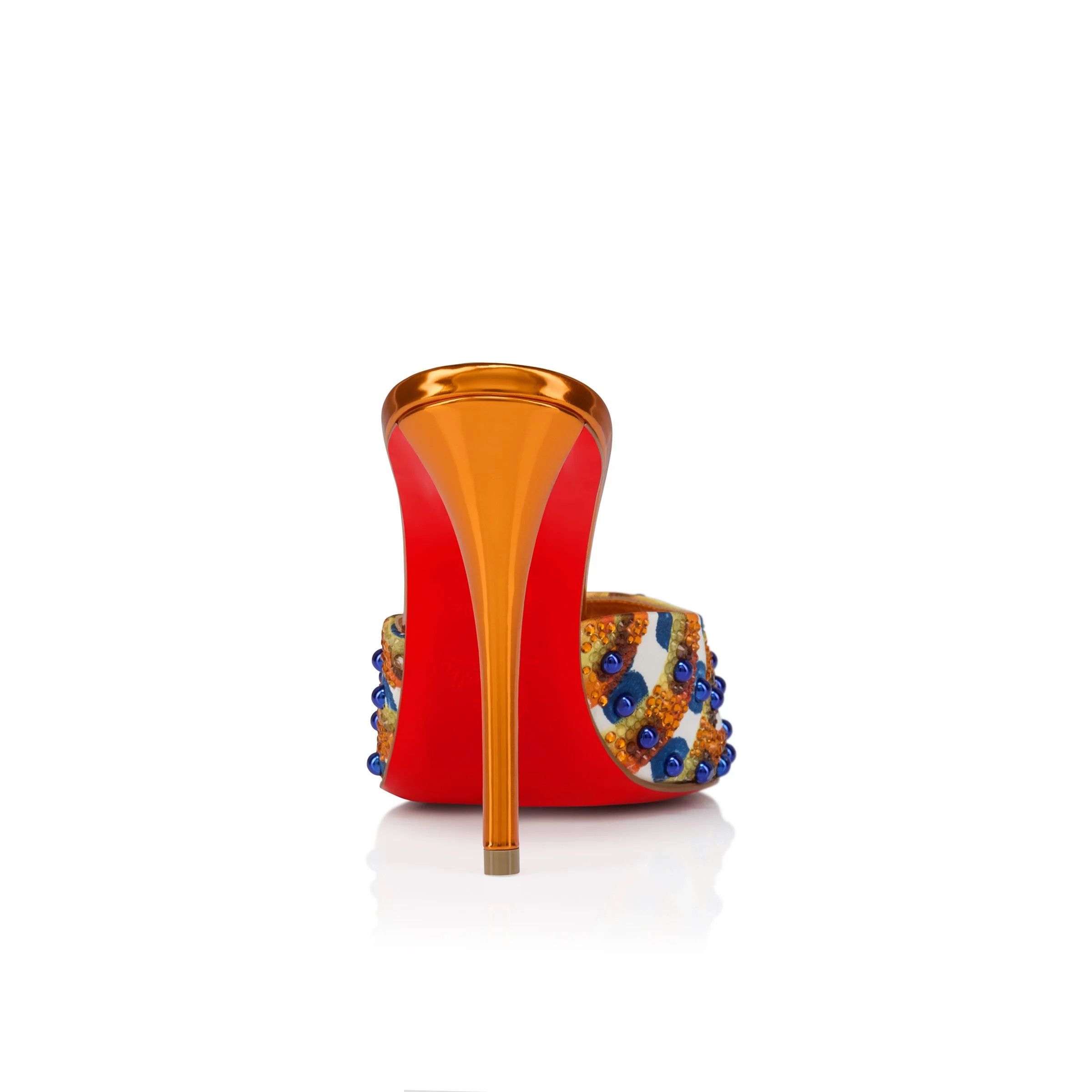 Christian Louboutin os11x0526 Miss Z 100mm Mules Gaagal Sphere in Multicolor Size US 7 / IT 37 - 4 Thumbnail