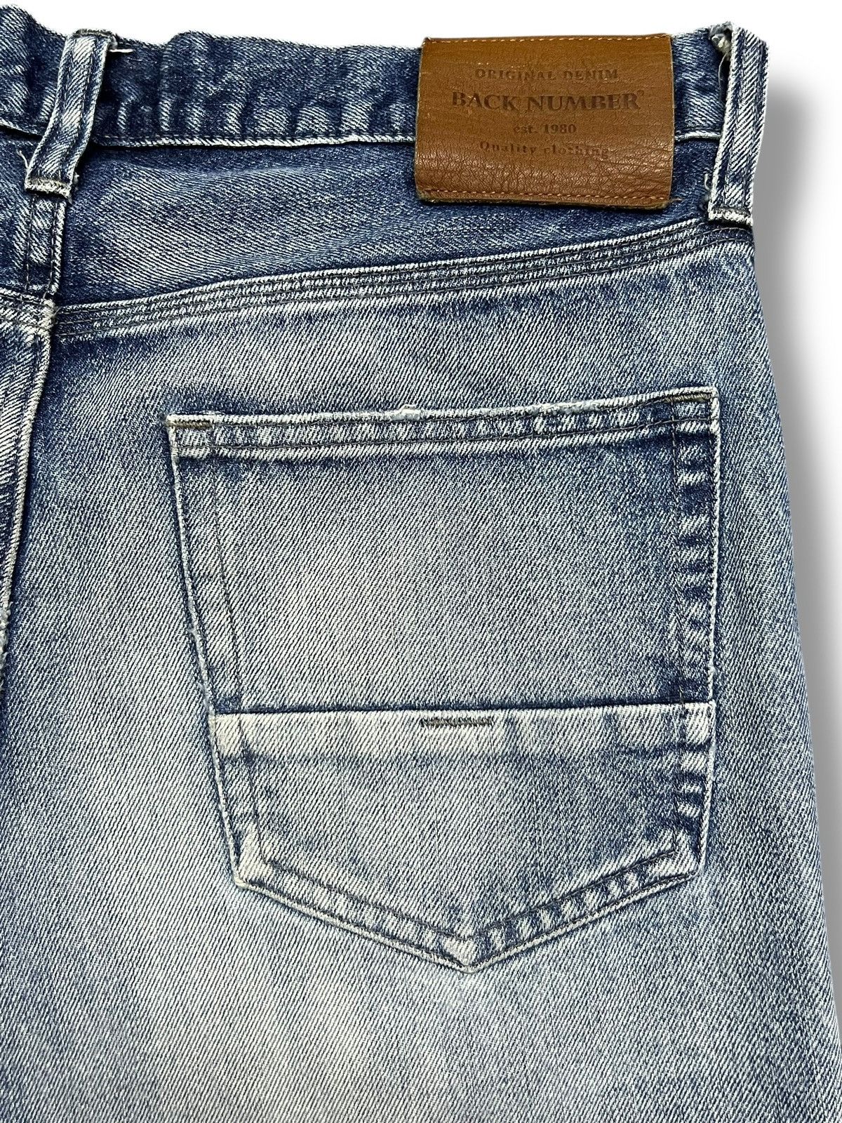 Numbers Vintage Back Number Kaihara Denim Japan - Faded Wash Jeans Size US 33 - 11 Thumbnail
