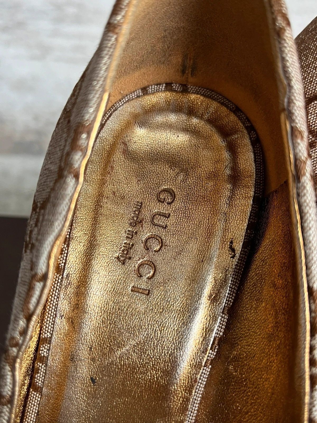 Gucci Gucci Heels Nappa Silk Lurex Barr 2013 Sz 5.5 Monogram Size US 5.5 / IT 35.5 - 7 Thumbnail