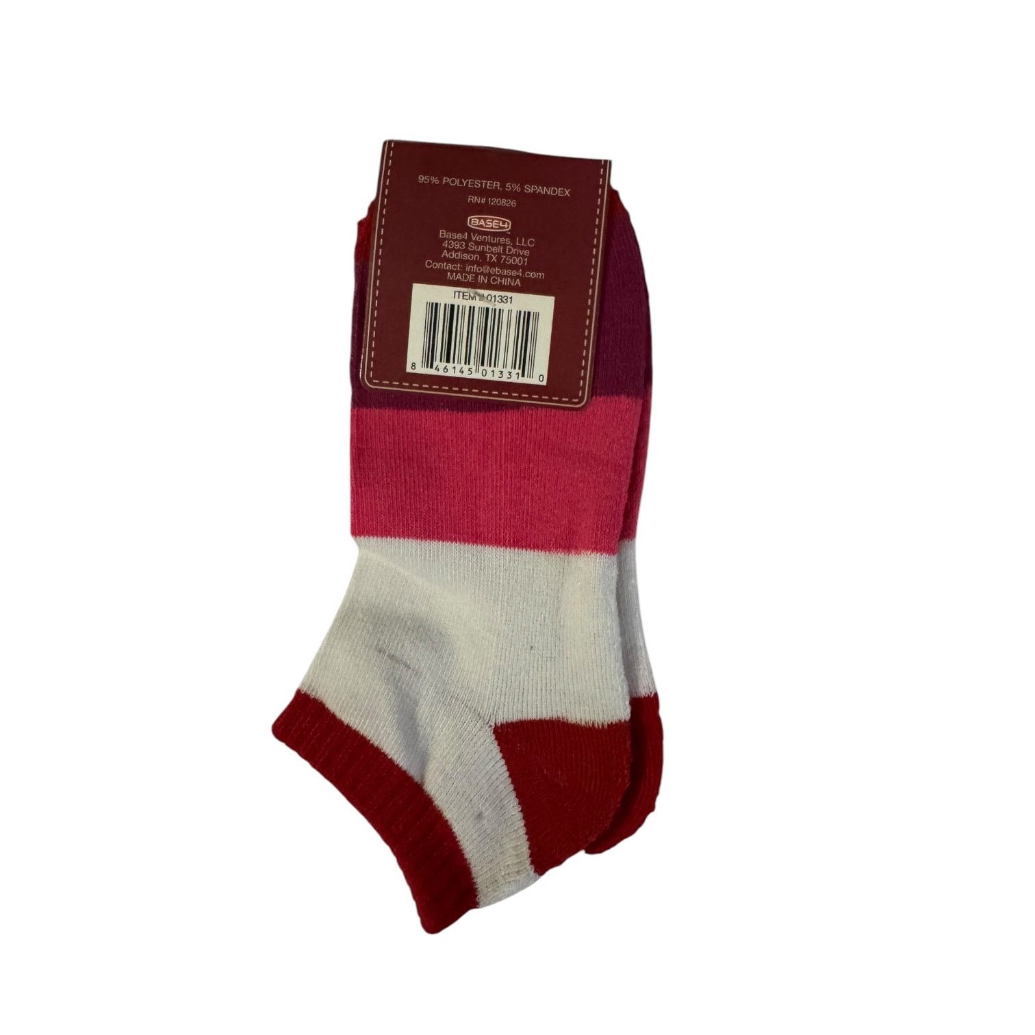 Other Campton & Co. Women’s Pink Striped Ankle Socks 9 to 11 NWT Size ONE SIZE - 2 Thumbnail