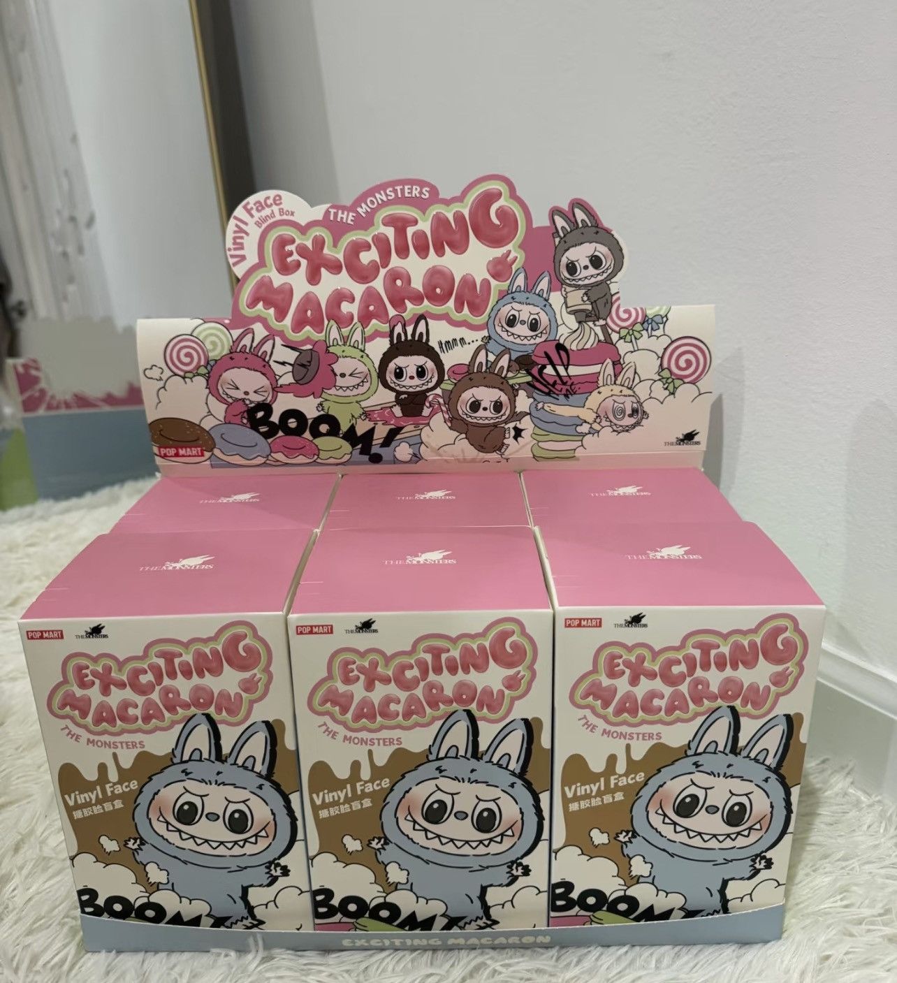 POP MART (USA) AUTHENTIC Labubu Exciting Macaron (Single) Blind Box Size ONE SIZE - 3 Thumbnail