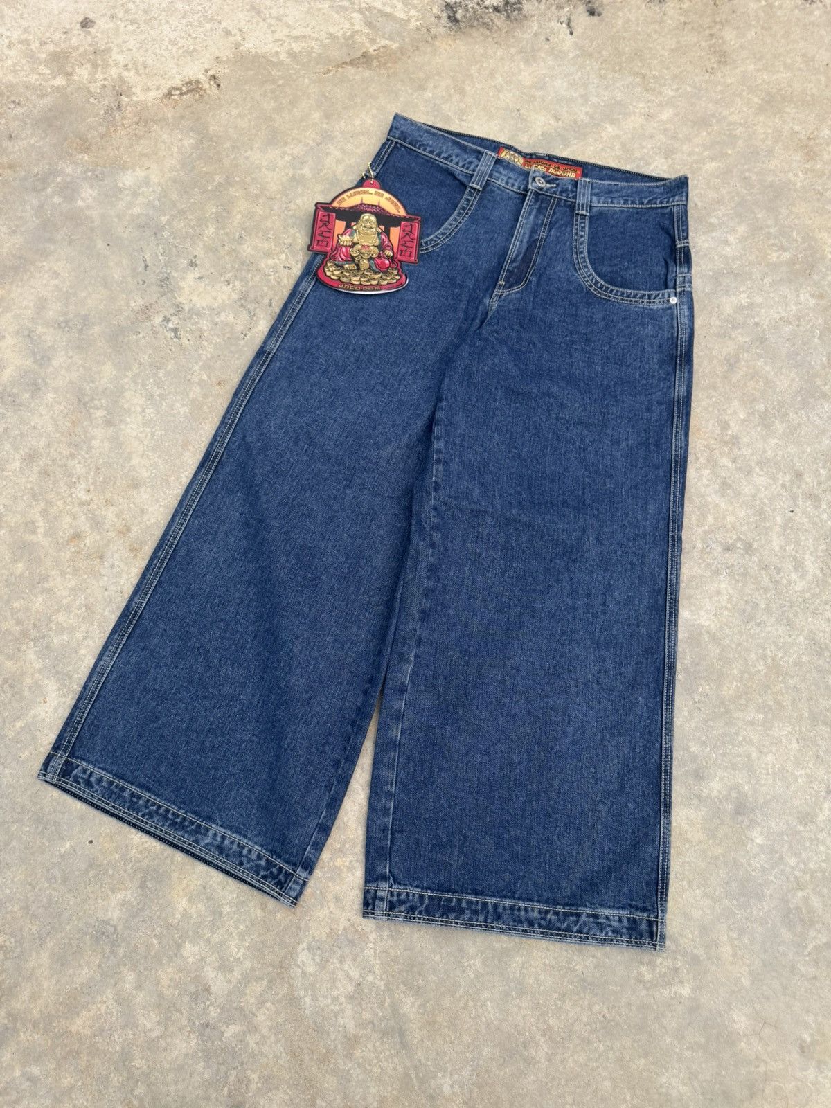 JNCO JNCO BRAND NEW BUDDHA JEANS WIDELEG 2025 Size US 37 - 2 Thumbnail