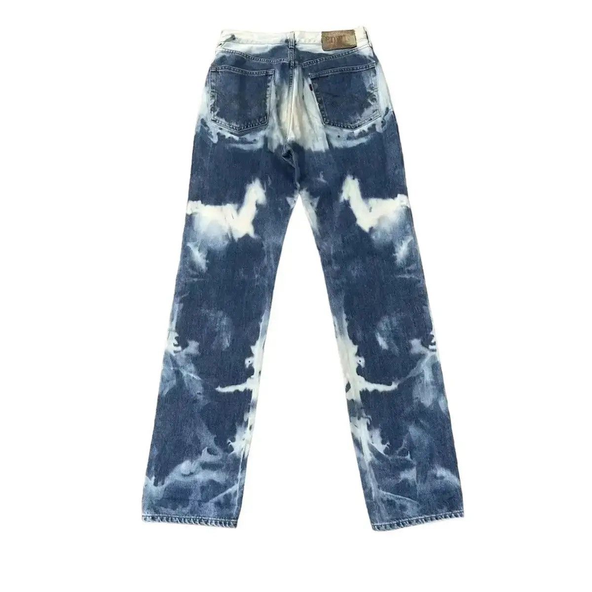 Le Grande Bleu (L.G.B.) STEALS VINTAGE EDWIN JEANS VERY RARE BLEACH ACID WASH DENIM Size US 28 / EU 44 - 2 Thumbnail