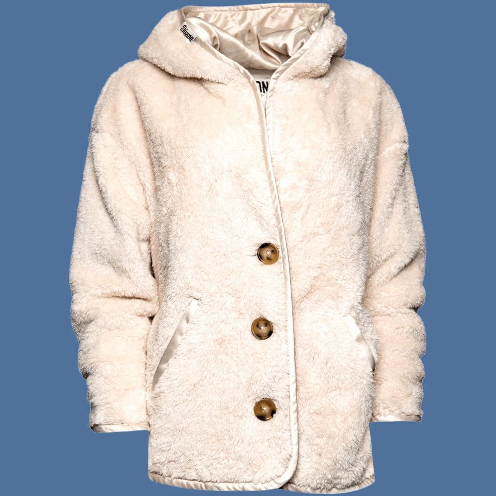 Vintage Dixxon Flannel Co. Women's SHERPA CARDIGAN Latte L Jacket Cardigan Womens Regular Long Sleeve Button LADY 90s Size L / US 10 / IT 46 - 1 Thumbnail
