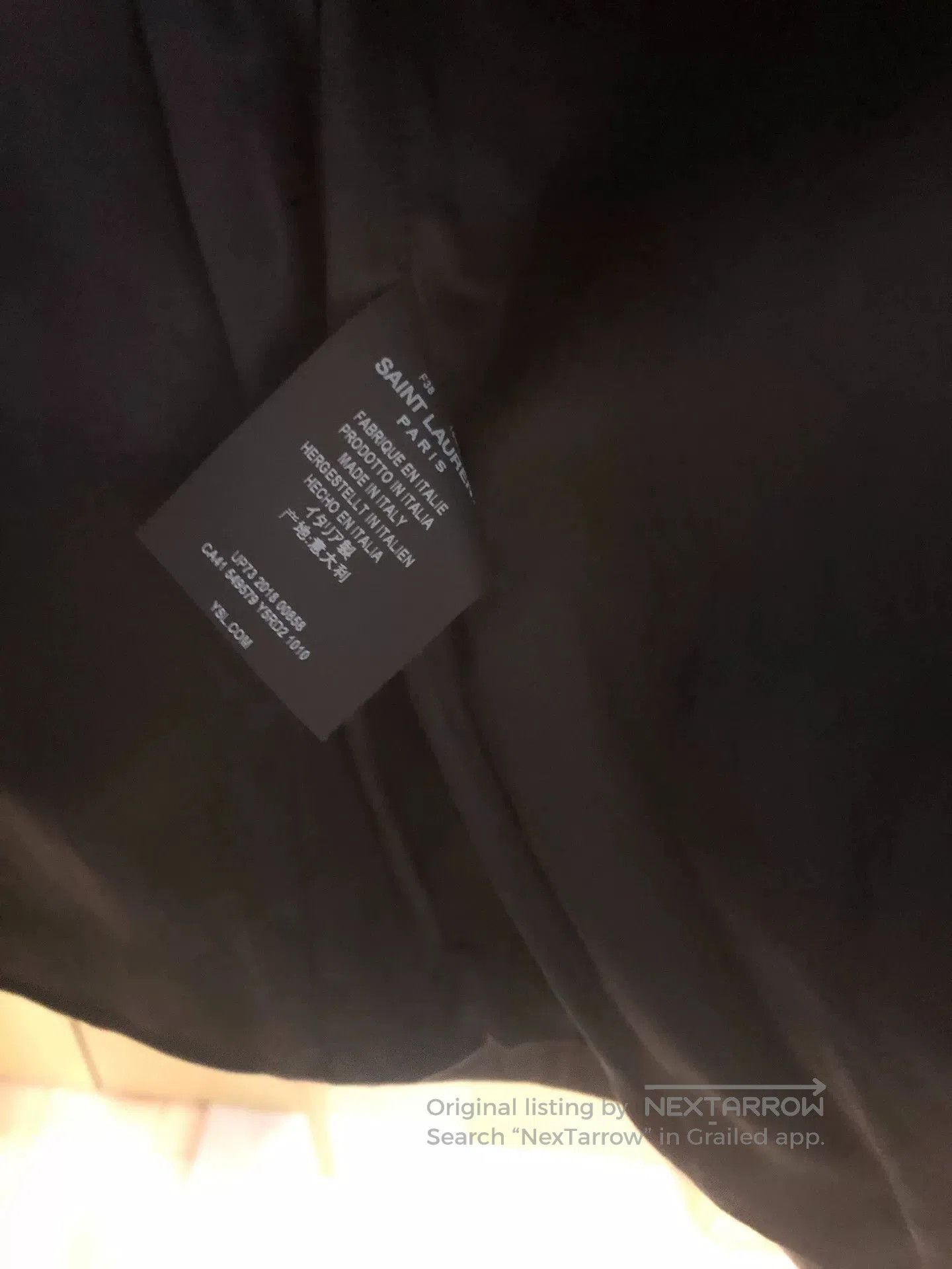 Saint Laurent Paris Saint Laurent Black Leather Blazer. Size M / US 6-8 / IT 42-44 - 6 Thumbnail