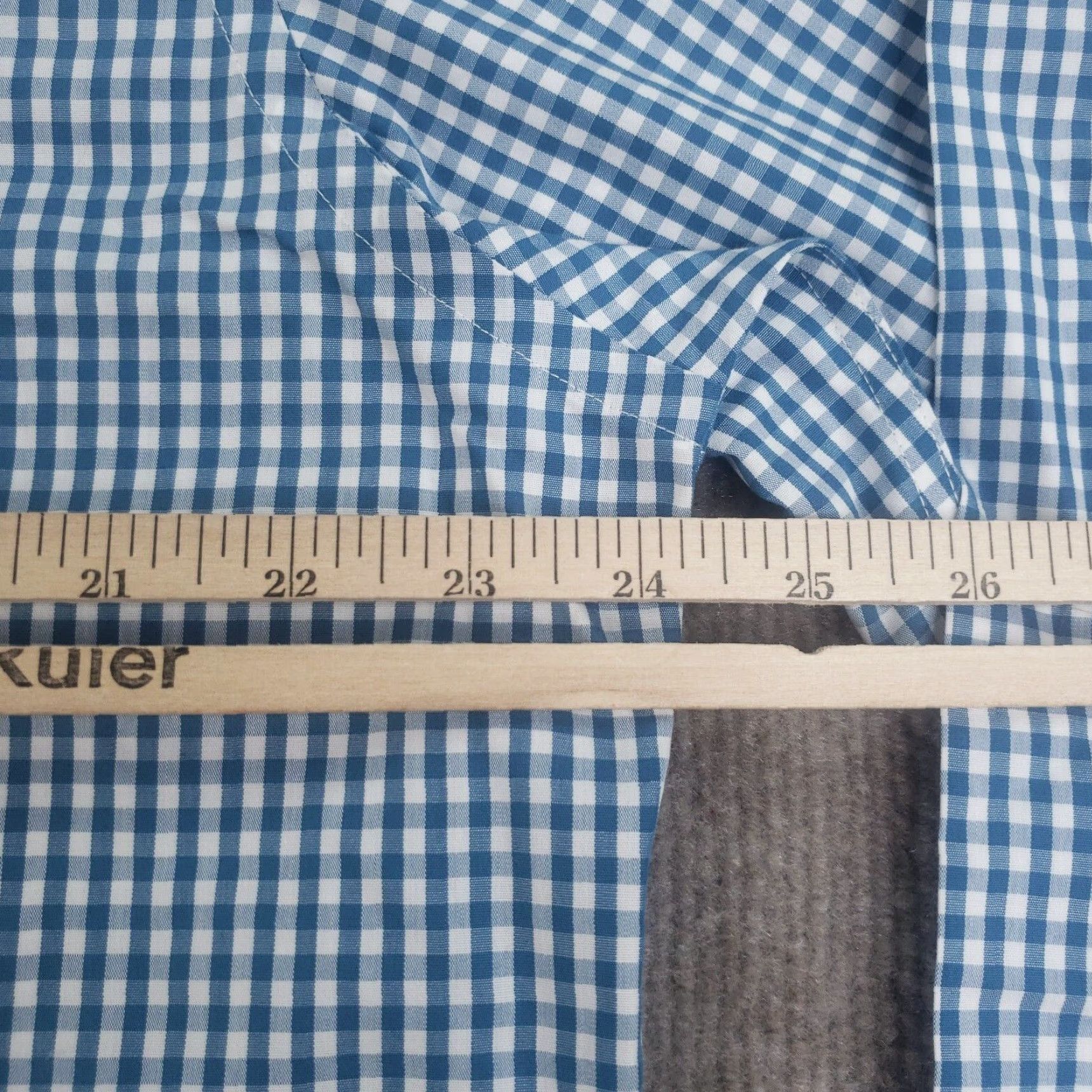 UNTUCKit UNTUCKit Plaid Button-Up Shirt Mens XL Blue Long Sleeve Wrinkle-Free Casual Size US XL / EU 56 / 4 - 3 Thumbnail