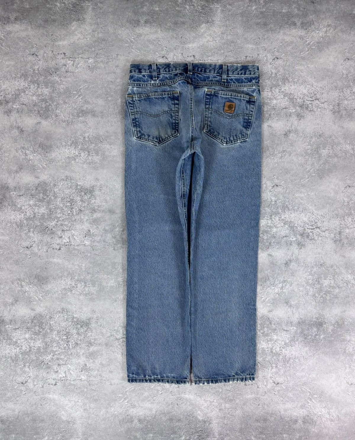 Carhartt Vintage Carhartt Men’s Faded Blue Denim Jeans Relaxed Fit Size US 33 - 1 Thumbnail