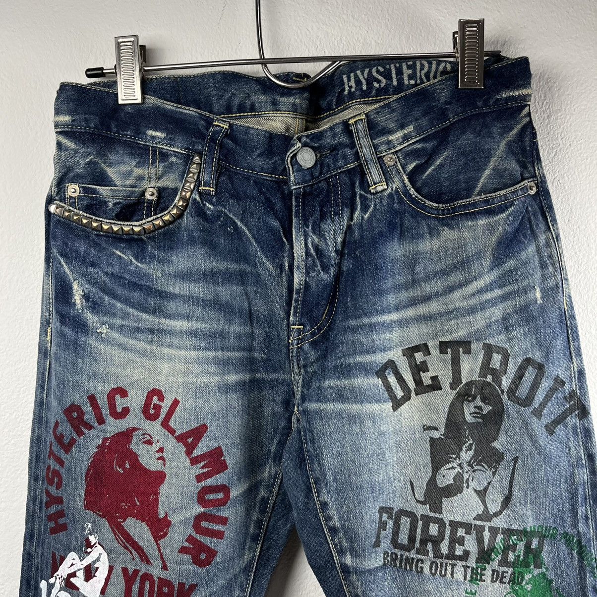 Designer × Hysteric Glamour × Japanese Brand RARE Hysteric Glamour Detroit Selvedge Denim Size US 32 / EU 48 - 7 Thumbnail