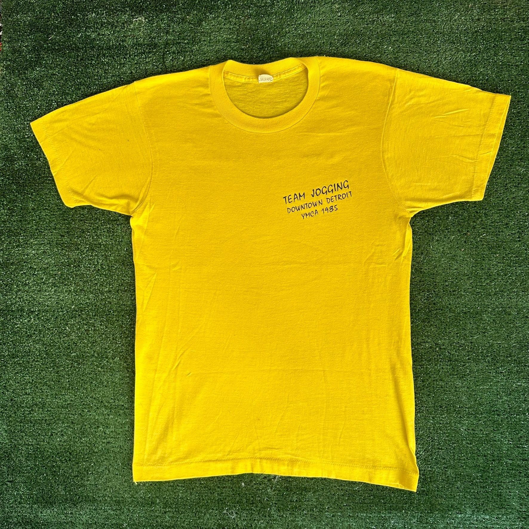 Vintage Vintage 80s Detroit YMCA Team Jogging T-Shirt Single Stitch Size US S / EU 44-46 / 1 - 3 Thumbnail