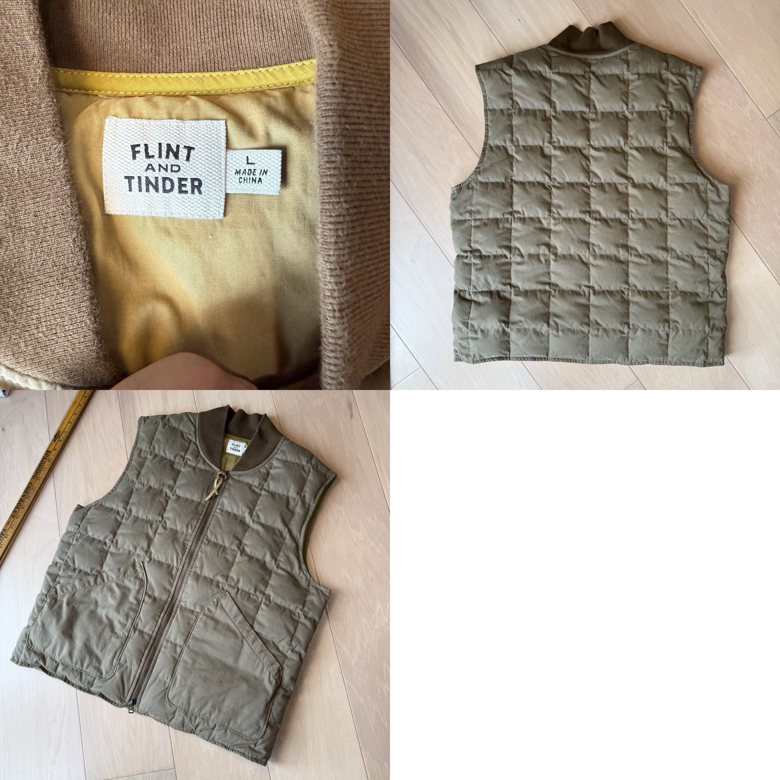 Flint And Tinder Flint and Tinder Caliber Quilted Vest L Khaki Military Outerwear Quilted Insulated Vest Vest Men L Beige/Khaki Size US L / EU 52-54 / 3 - 8 Thumbnail