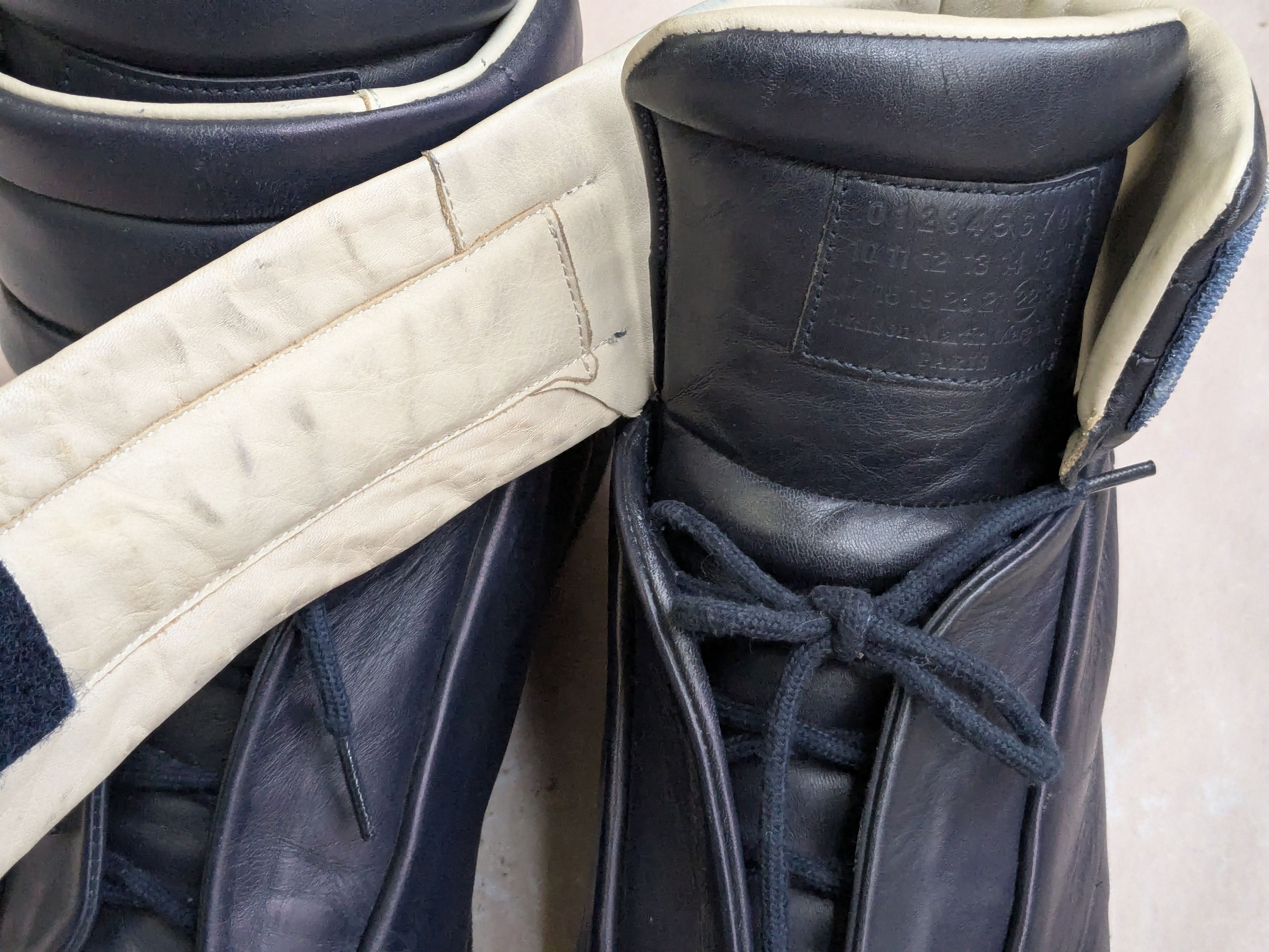 Maison Margiela Maison Margiela Future Navy Blue 11 44 High Tops Leather Size US 11 / EU 44 - 2 Thumbnail