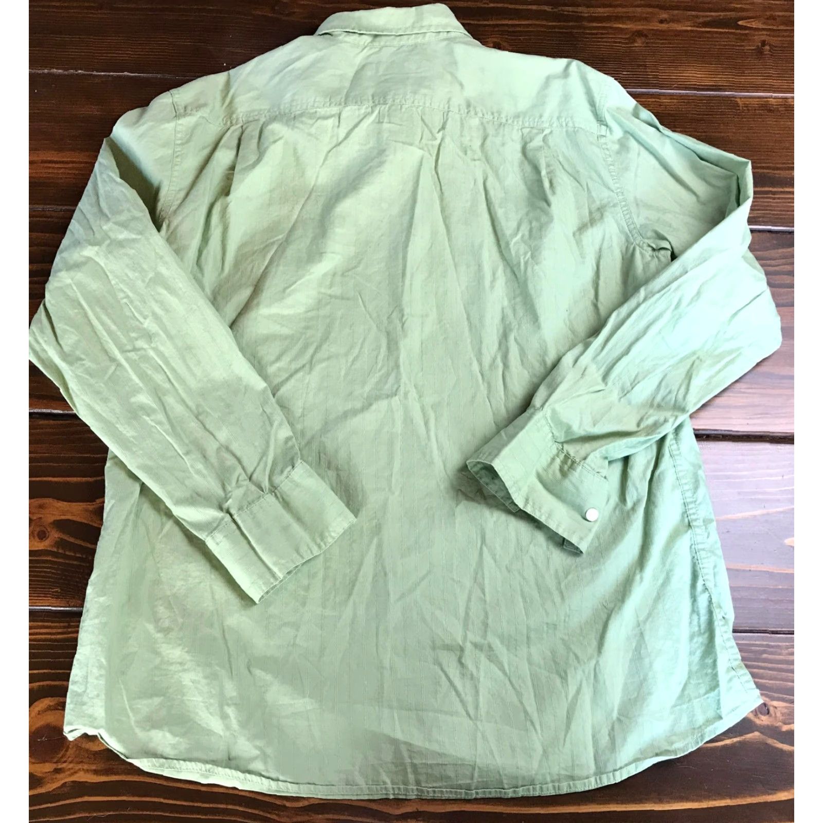 Vintage Sonoma Shirt Mens Size Large Green Casual Poplin Button Up Long Sleeve Collared Size US L / EU 52-54 / 3 - 2 Thumbnail