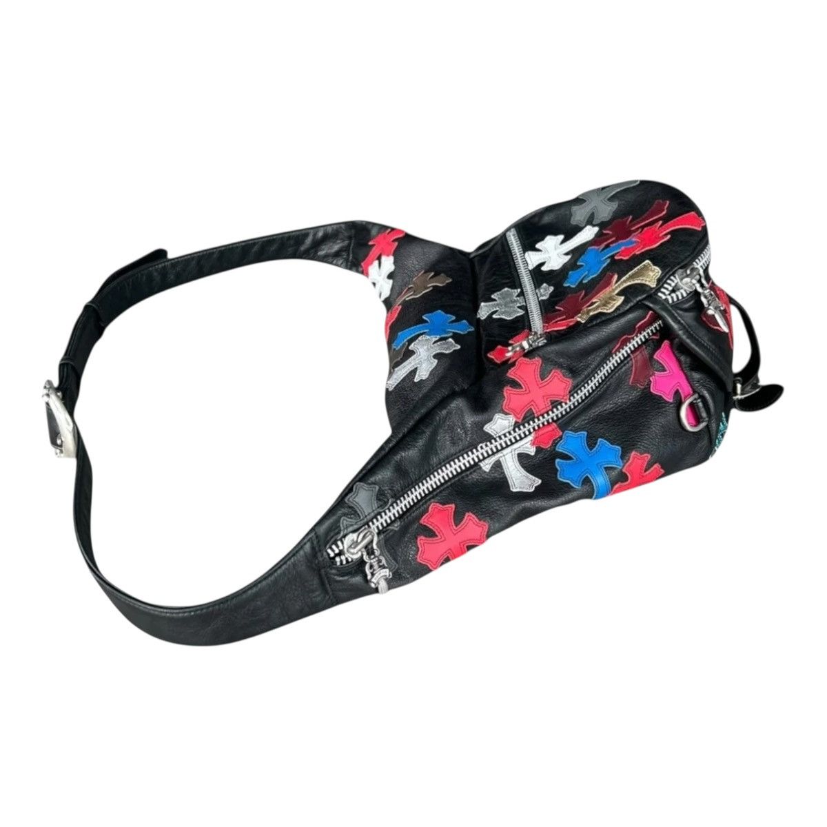Chrome Hearts Leather Cross Patch Snat Bag Black Multi (Extra Large) Size ONE SIZE - 5 Thumbnail
