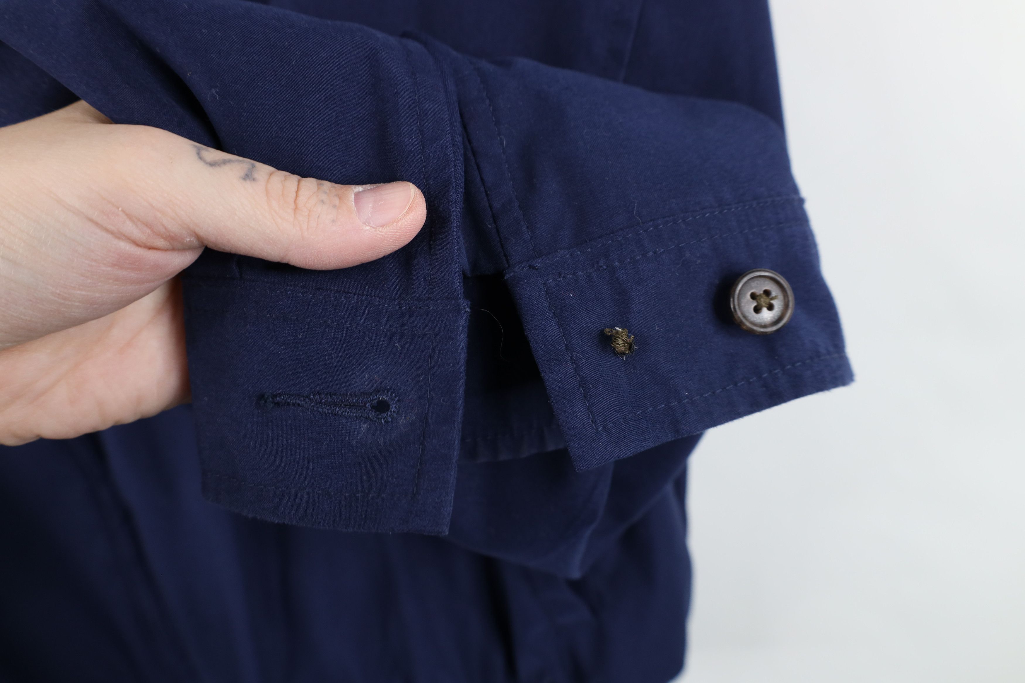 Ralph Lauren Vintage 90s Ralph Lauren Microfiber Bomber Jacket Navy Blue Size US XL / EU 56 / 4 - 6 Thumbnail