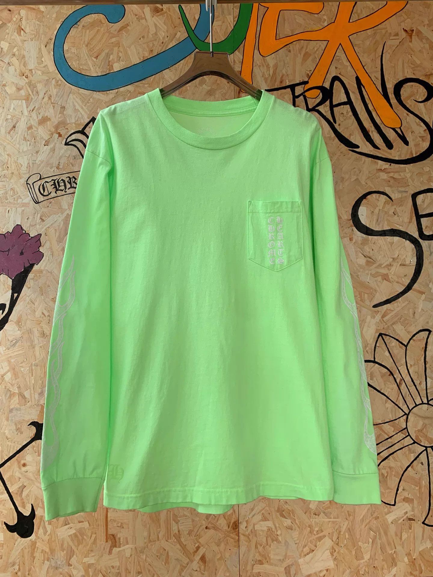 Chrome Hearts Chrome Hearts Green Flame Long-Sleeve Base L Size US L / EU 52-54 / 3 - 1 Thumbnail