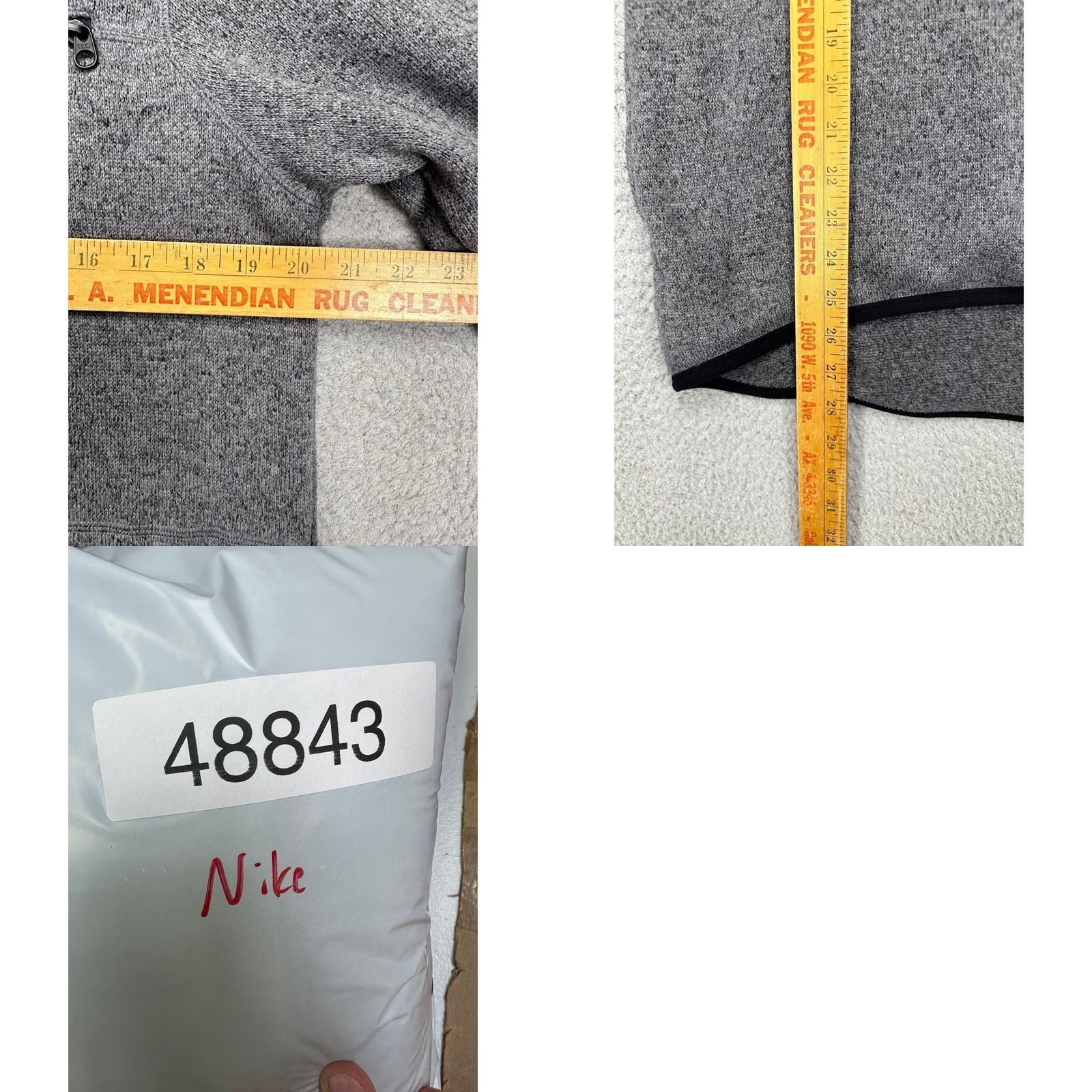 Nike Nike Hoodie Jacket Women Medium Grey Fleece Pullover Athletic Long Sleeve Ladies Size M / US 6-8 / IT 42-44 - 8 Thumbnail