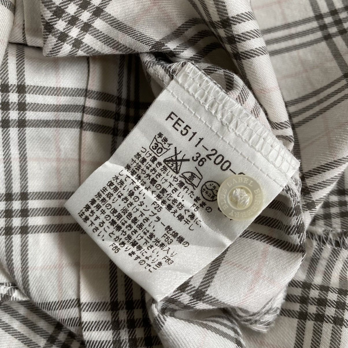 Burberry Vintage 90s Burberry Nova Check Longsleeve Shirt Size M / US 6-8 / IT 42-44 - 8 Thumbnail