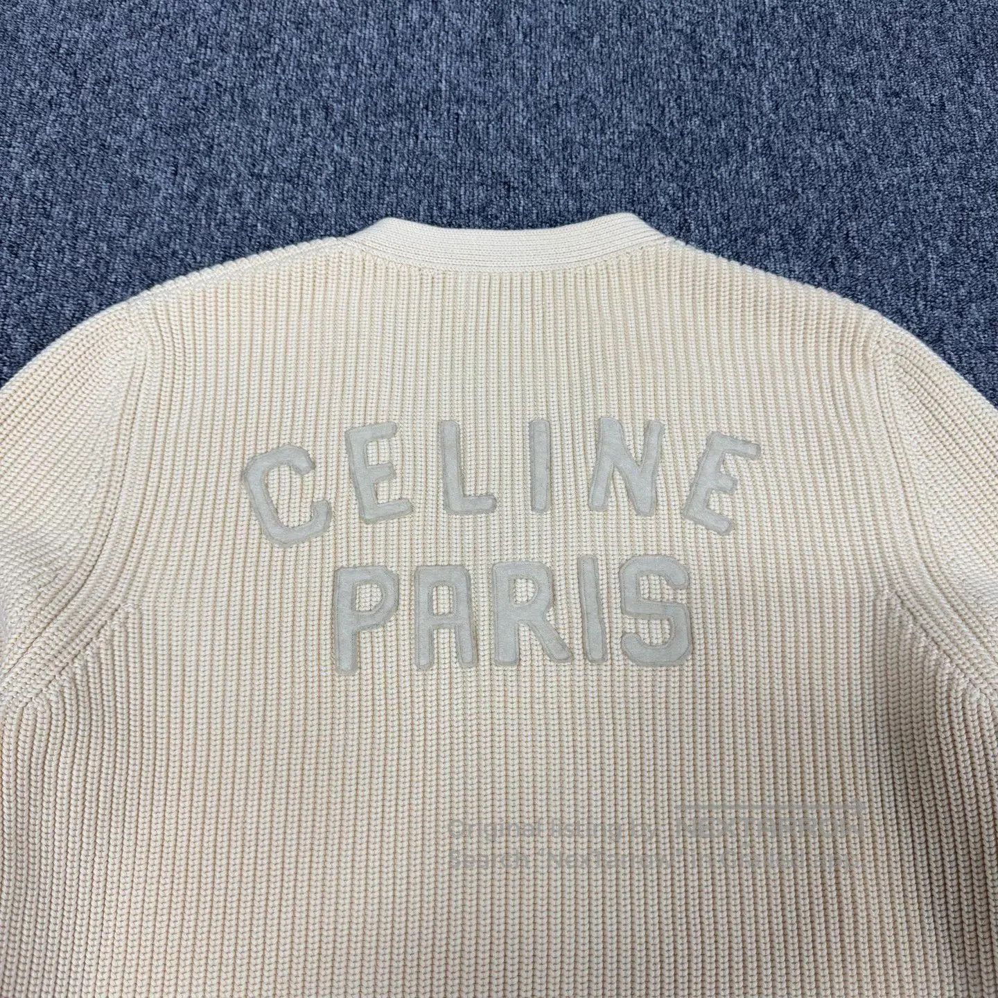 Celine CELINE Alphabet Logo Knit Cardigan Jacket| Size US M / EU 48-50 / 2 - 4 Thumbnail