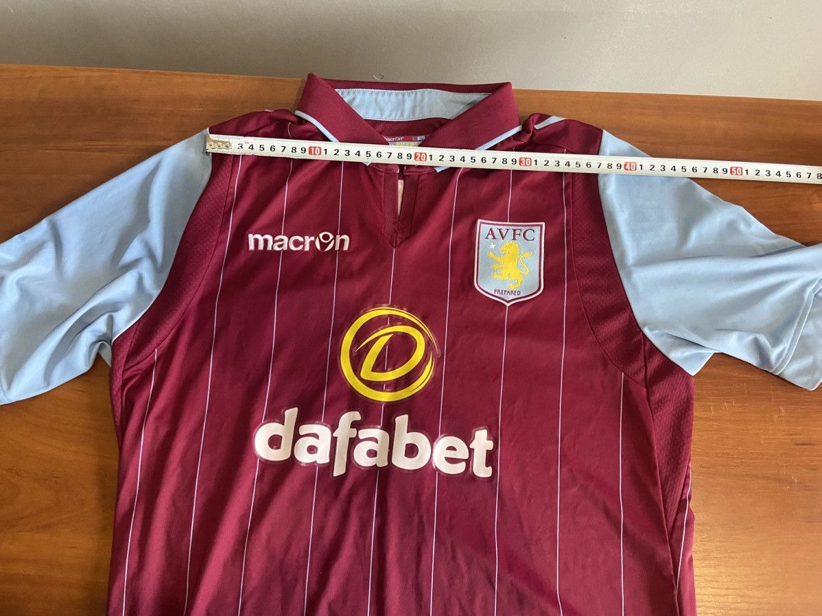 Macron 2015/16 Macron Aston Villa Home Soccer Jersey Men’s Size XL Size US XL / EU 56 / 4 - 13 Thumbnail