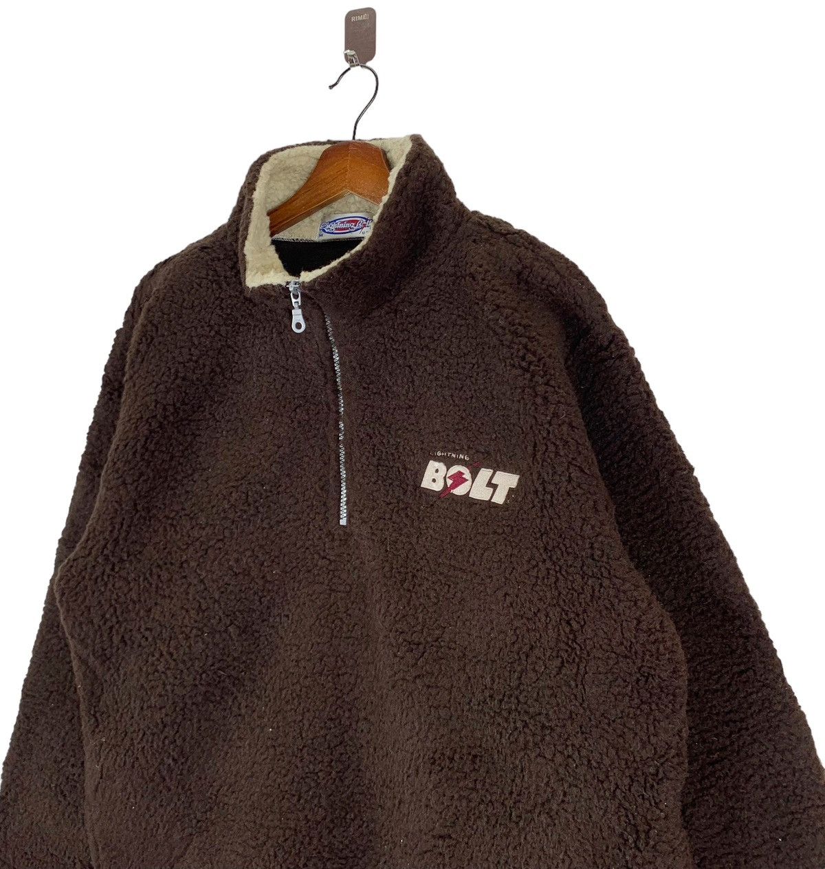 Lightning Bolt 🔥🔥VINTAGE LIGHTNING BOLT SURF STYLE SURFWEAR FLEECE SWEATER Size US M / EU 48-50 / 2 - 3 Thumbnail