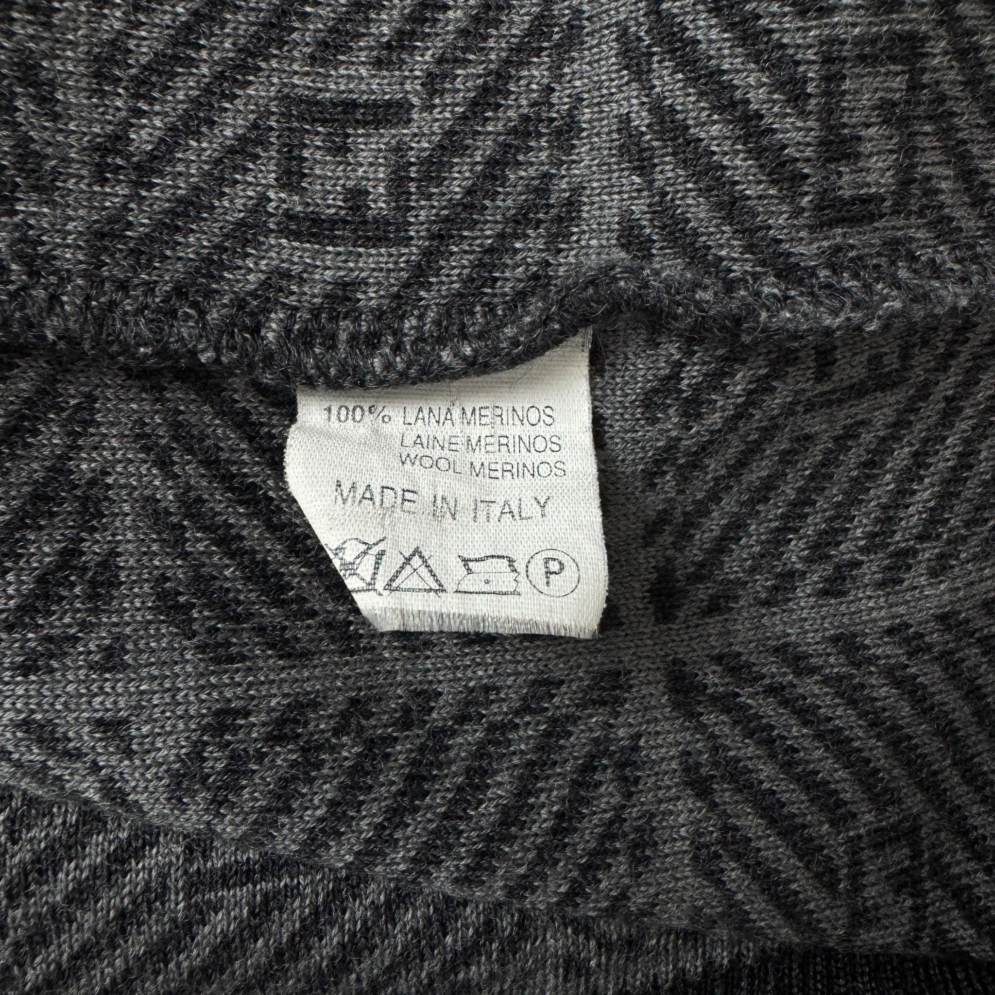 Fendi FF Monogram Merino Wool Pullover Luxury Designer Sweater Size US L / EU 52-54 / 3 - 7 Thumbnail