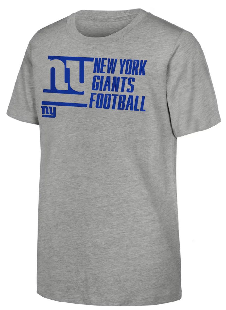 NFL New York Giants Outerstuff Youth T-Shirt - Heather Gray Size US XL / EU 56 / 4 - 1 Thumbnail
