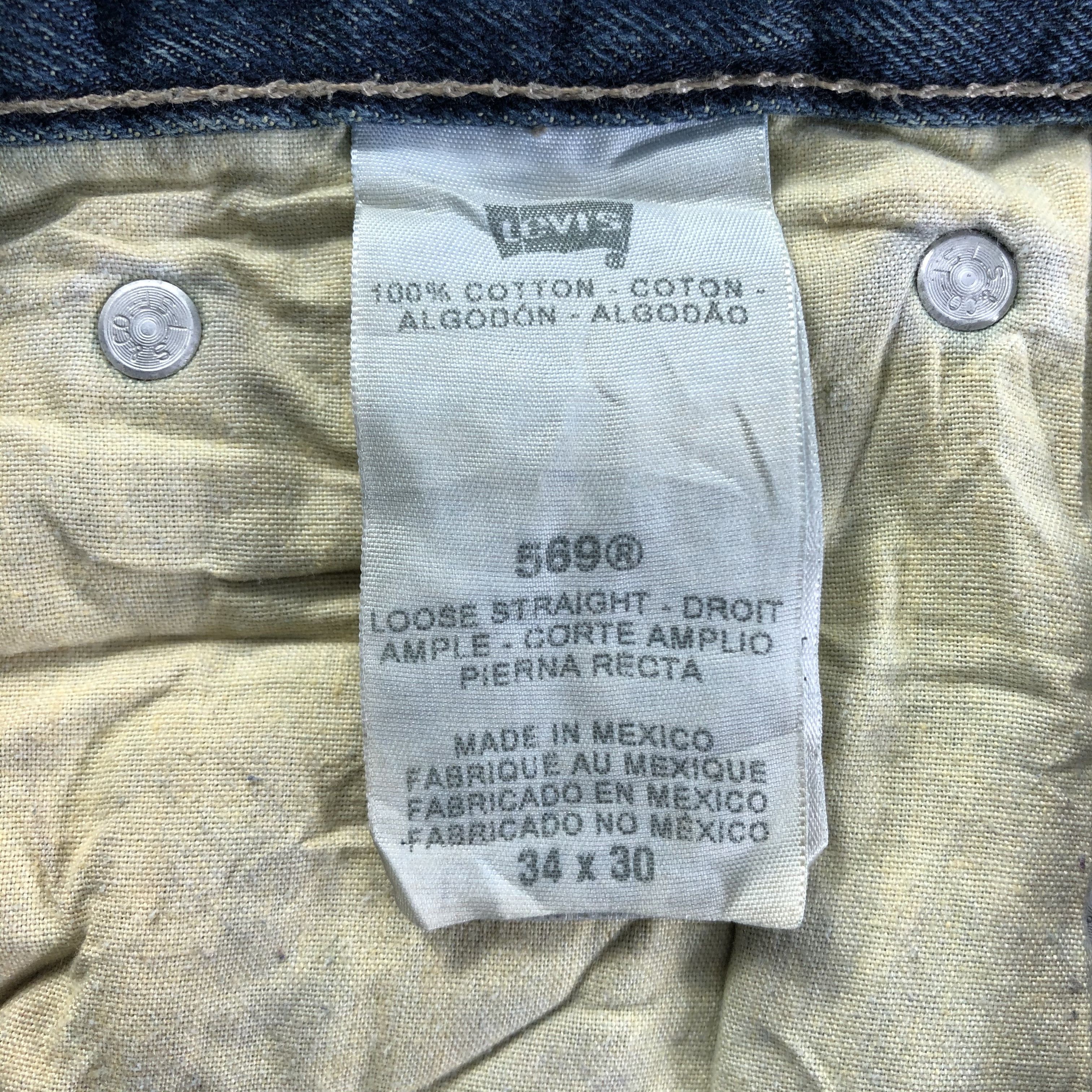 Levi's Vintage Blue Wash Levis 569 Jeans-J3180 Size US 39 - 11 Thumbnail