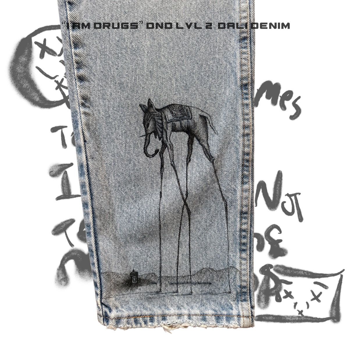 Other “I Am Drugs” DND LVL 2 Dali Denim Size US 32 / EU 48 - 4 Thumbnail