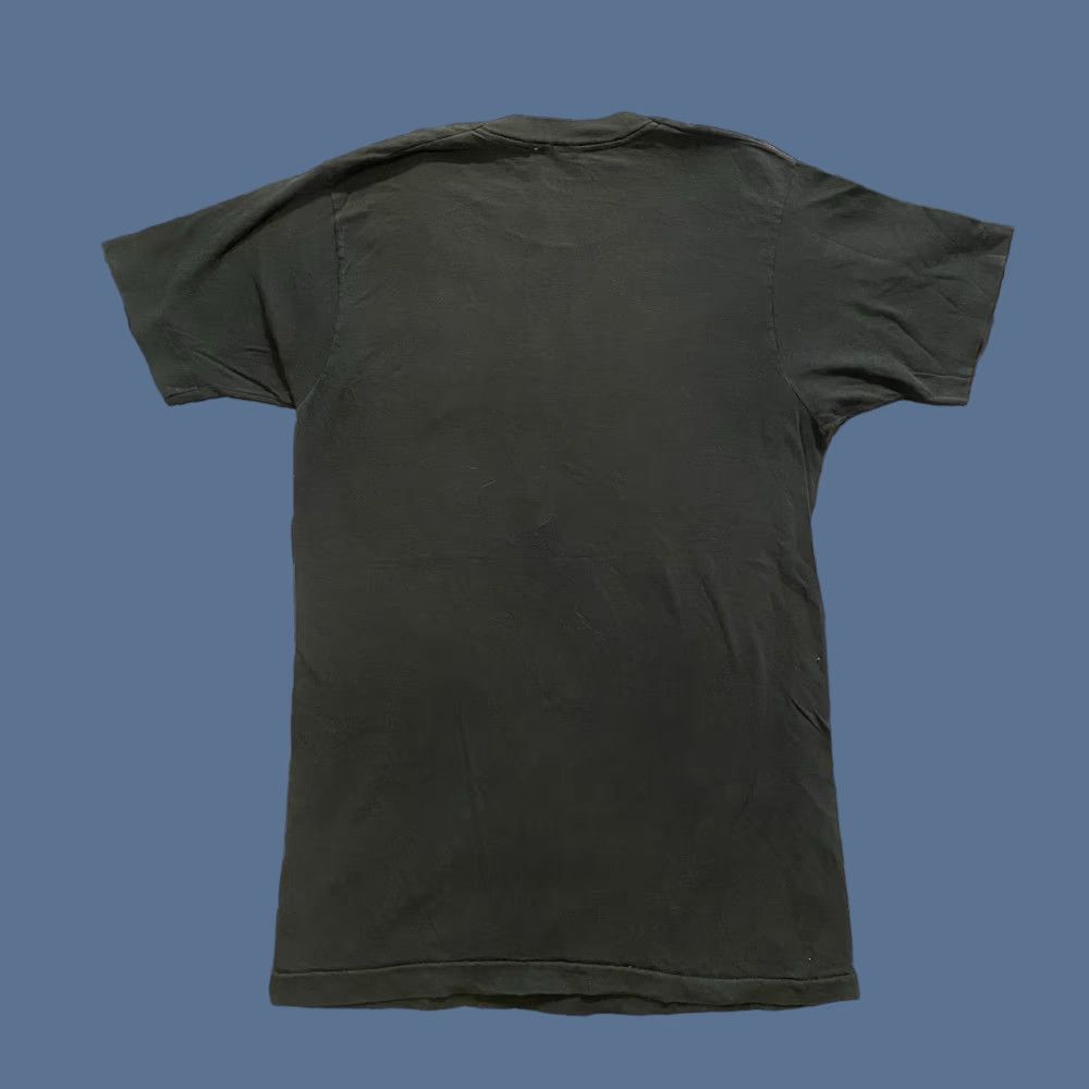 Vintage VINTAGE 80s Slim Fit Black Cotton T-Shirt Pocket Tee Shirt Short Sleeve Crew Neck Men Large Grunge Distressed Size US L / EU 52-54 / 3 - 1 Thumbnail