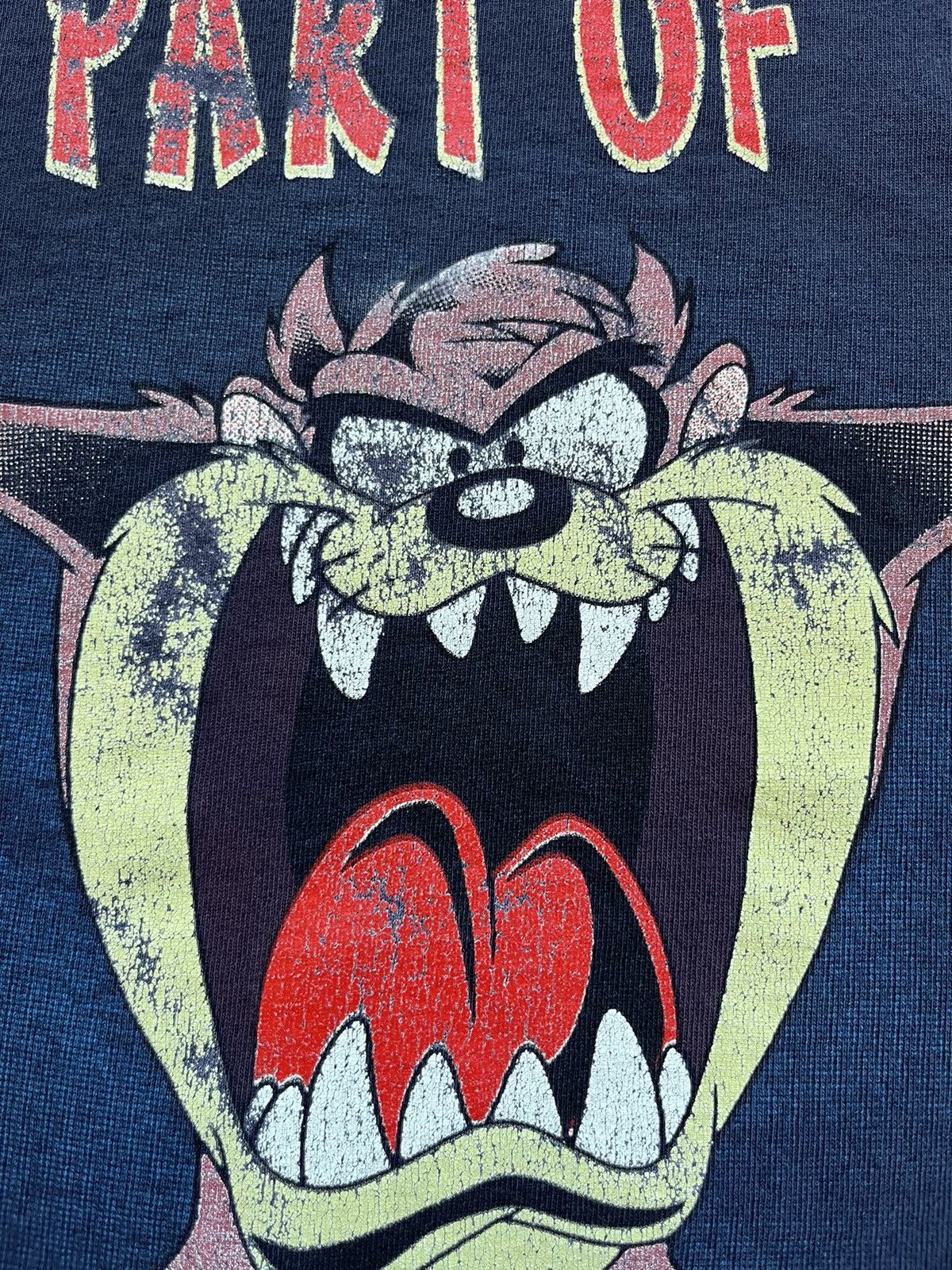 Cartoon Network × Vintage × Warner Bros © 1998 Warner Bros. Tasmanian Devil Humor T-Shirt Size US L / EU 52-54 / 3 - 4 Thumbnail