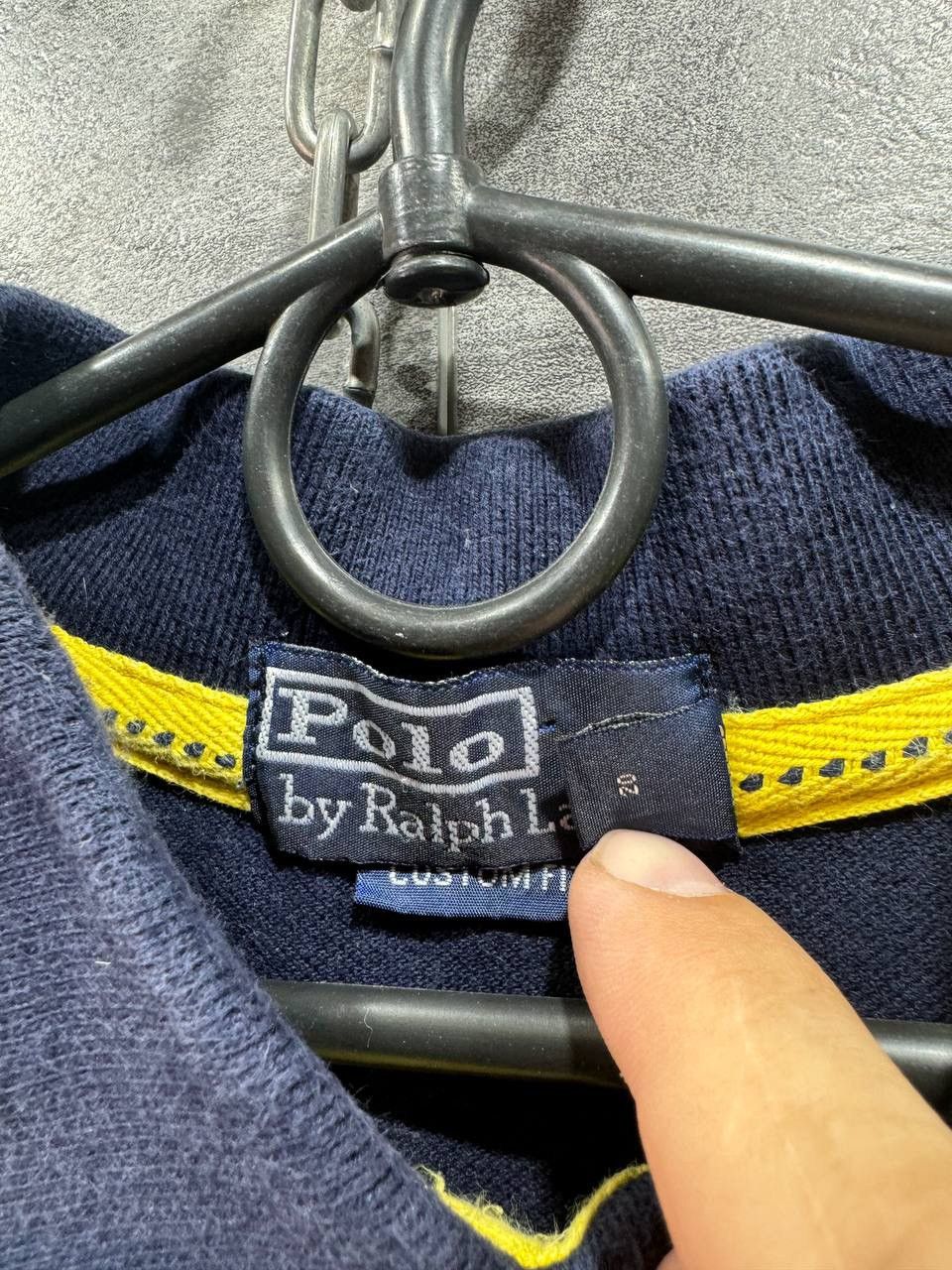 Vintage Polo Ralph Lauren #5 Big Pony Polo Shirt Navy Men's Size US L / EU 52-54 / 3 - 6 Thumbnail
